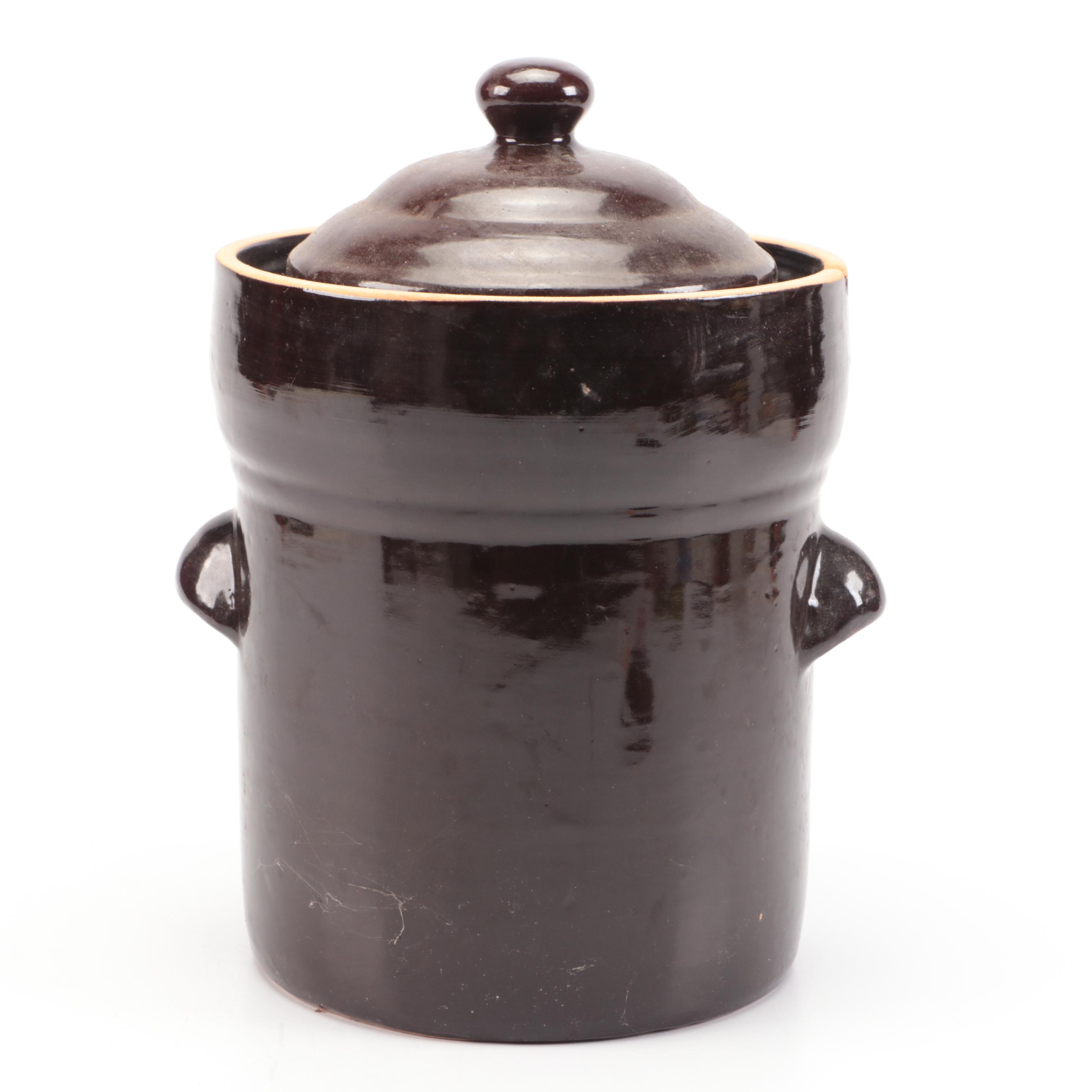 Stoneware Crocks and Pitcher