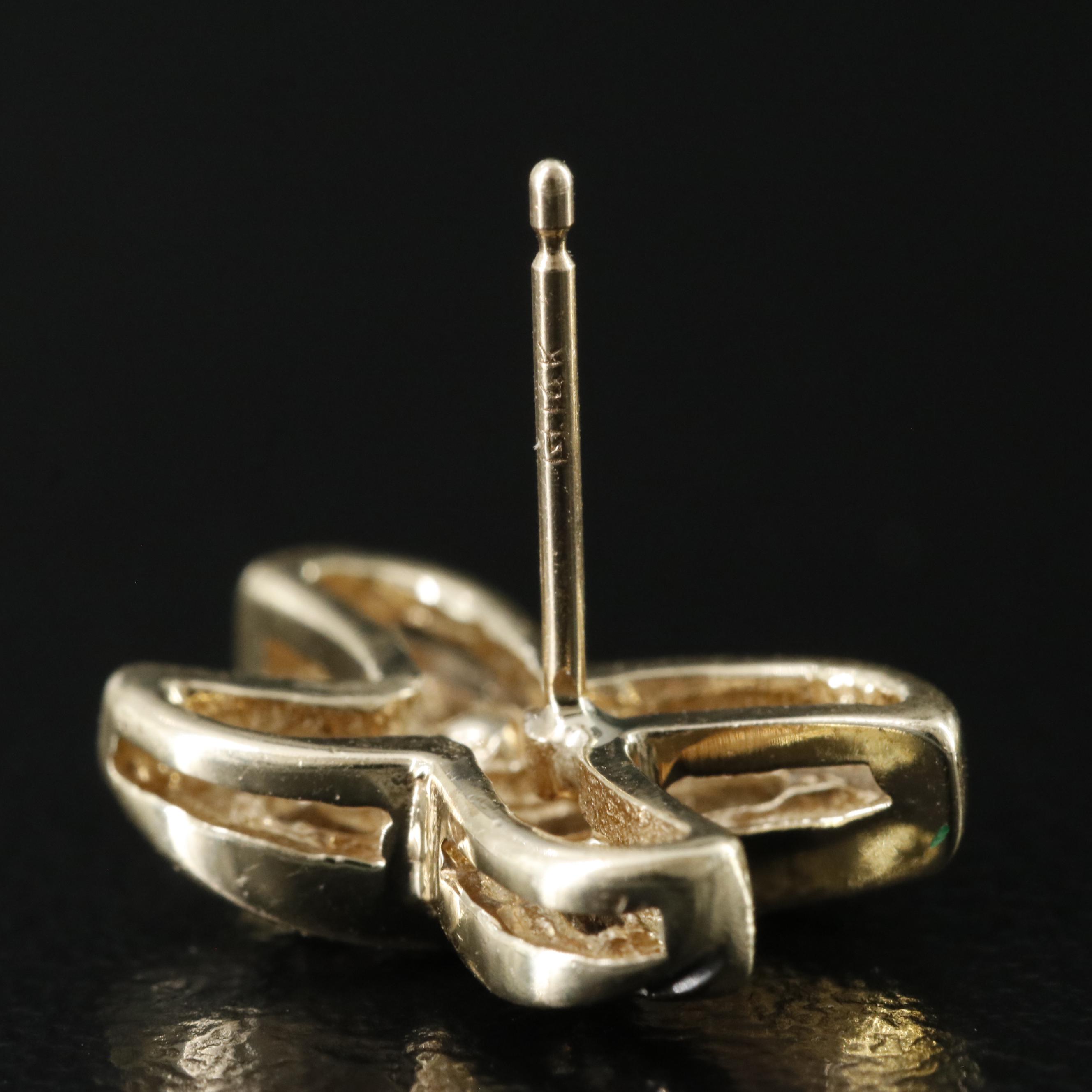 10K 0.32 CTW Diamond X Earrings