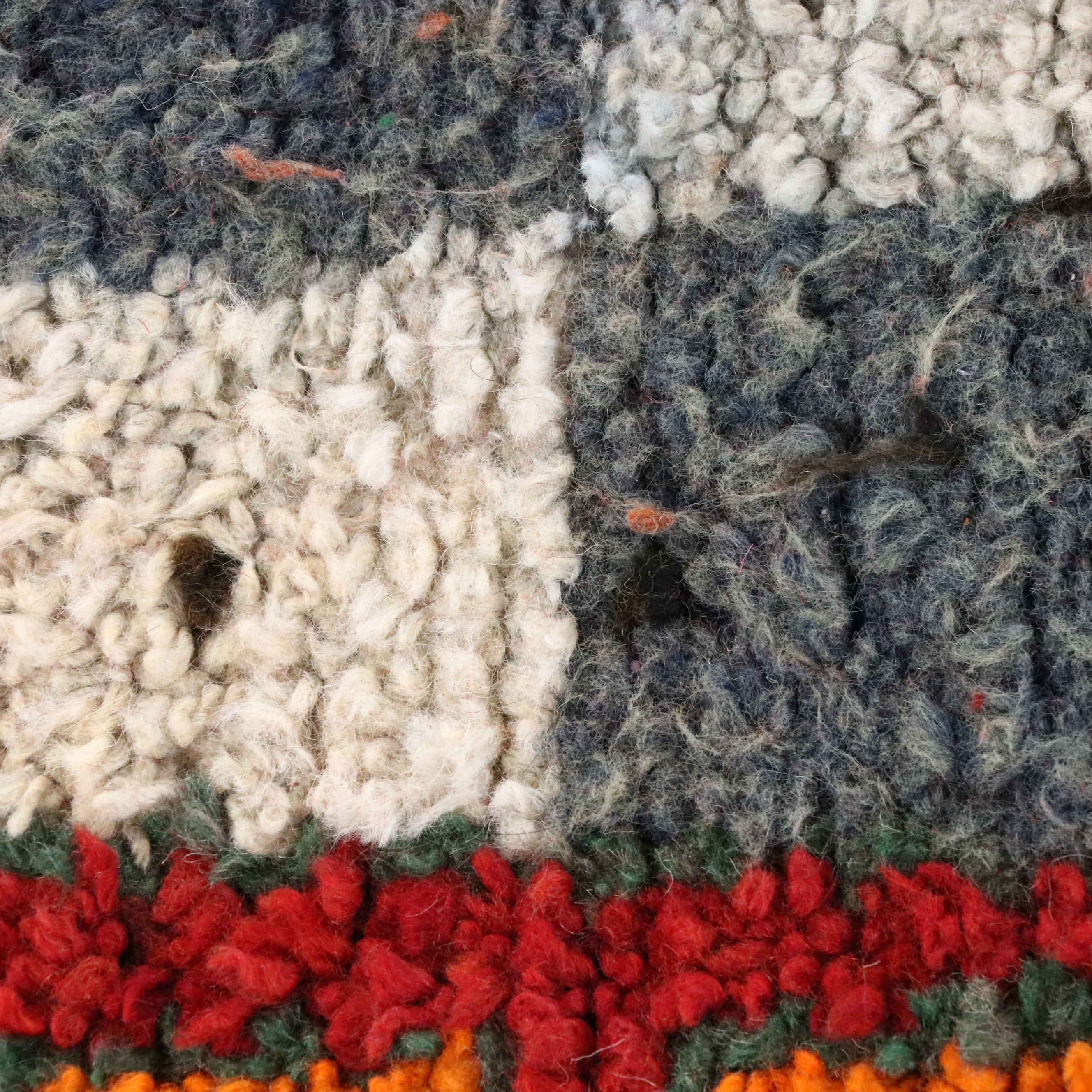 3'2 x 10'2 Hand-Knotted Moroccan Berber Long Rug