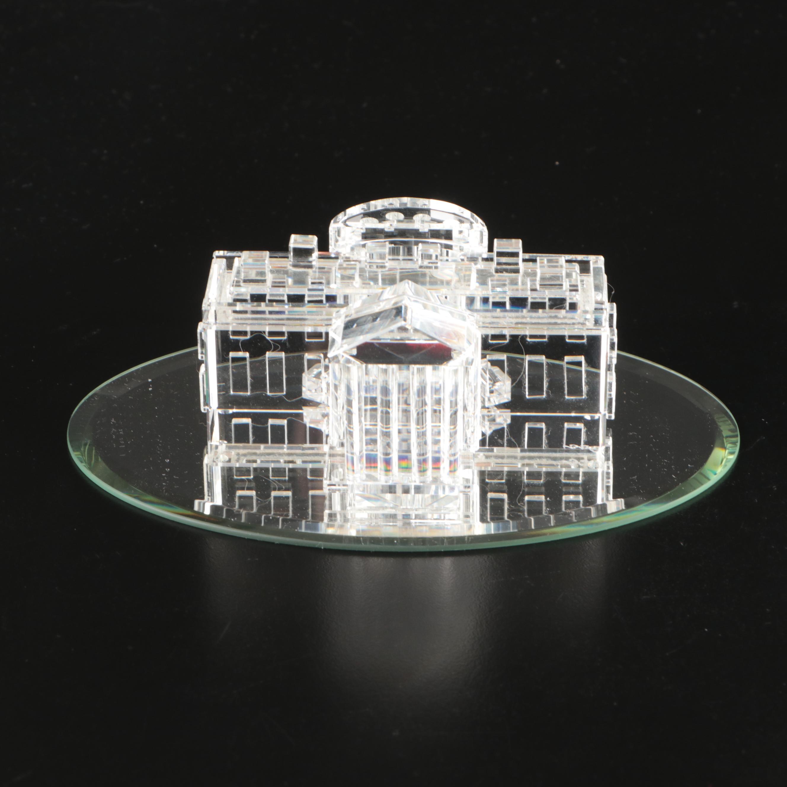 Crystal World "White House" and "U.S. Capital Building" Figurines