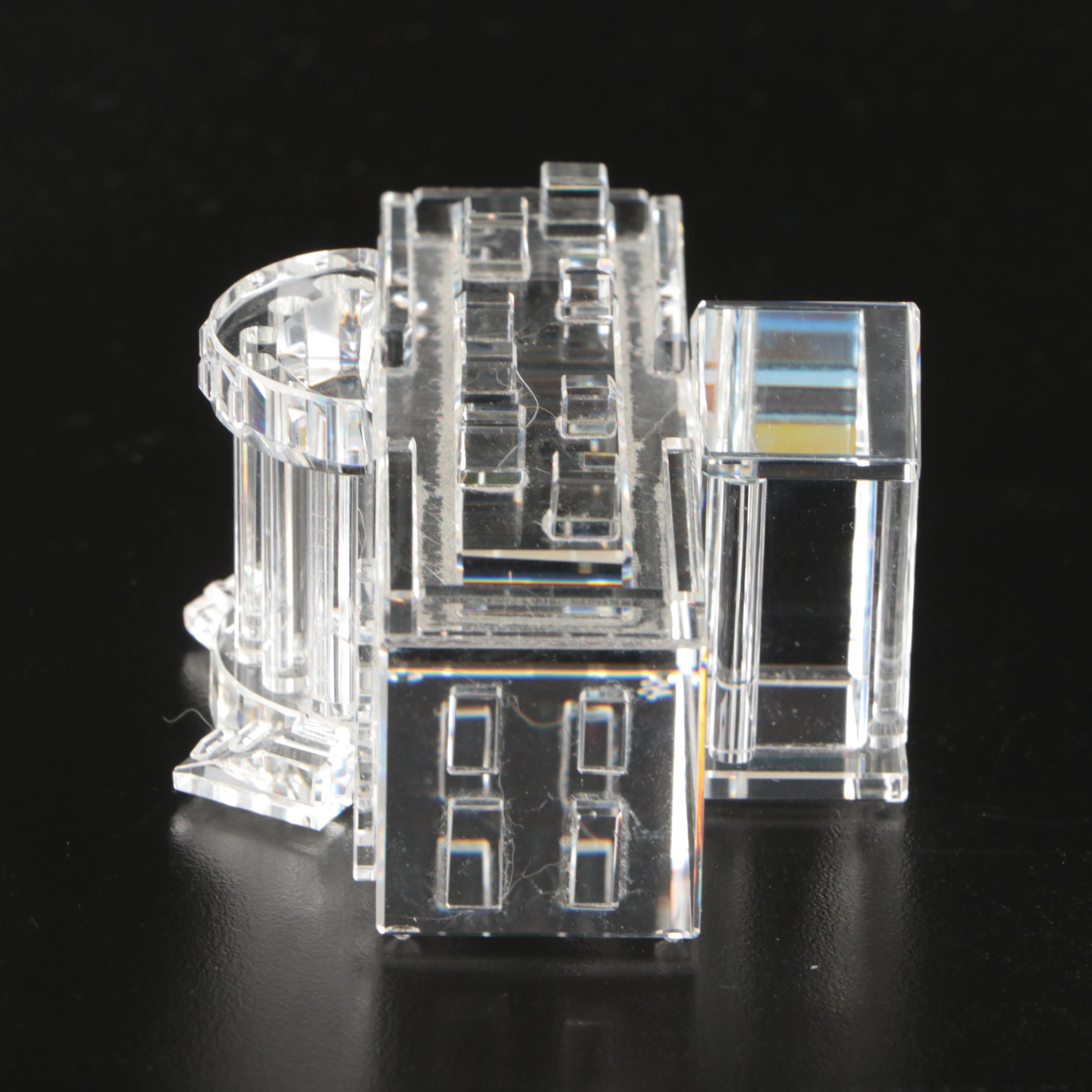 Crystal World "White House" and "U.S. Capital Building" Figurines