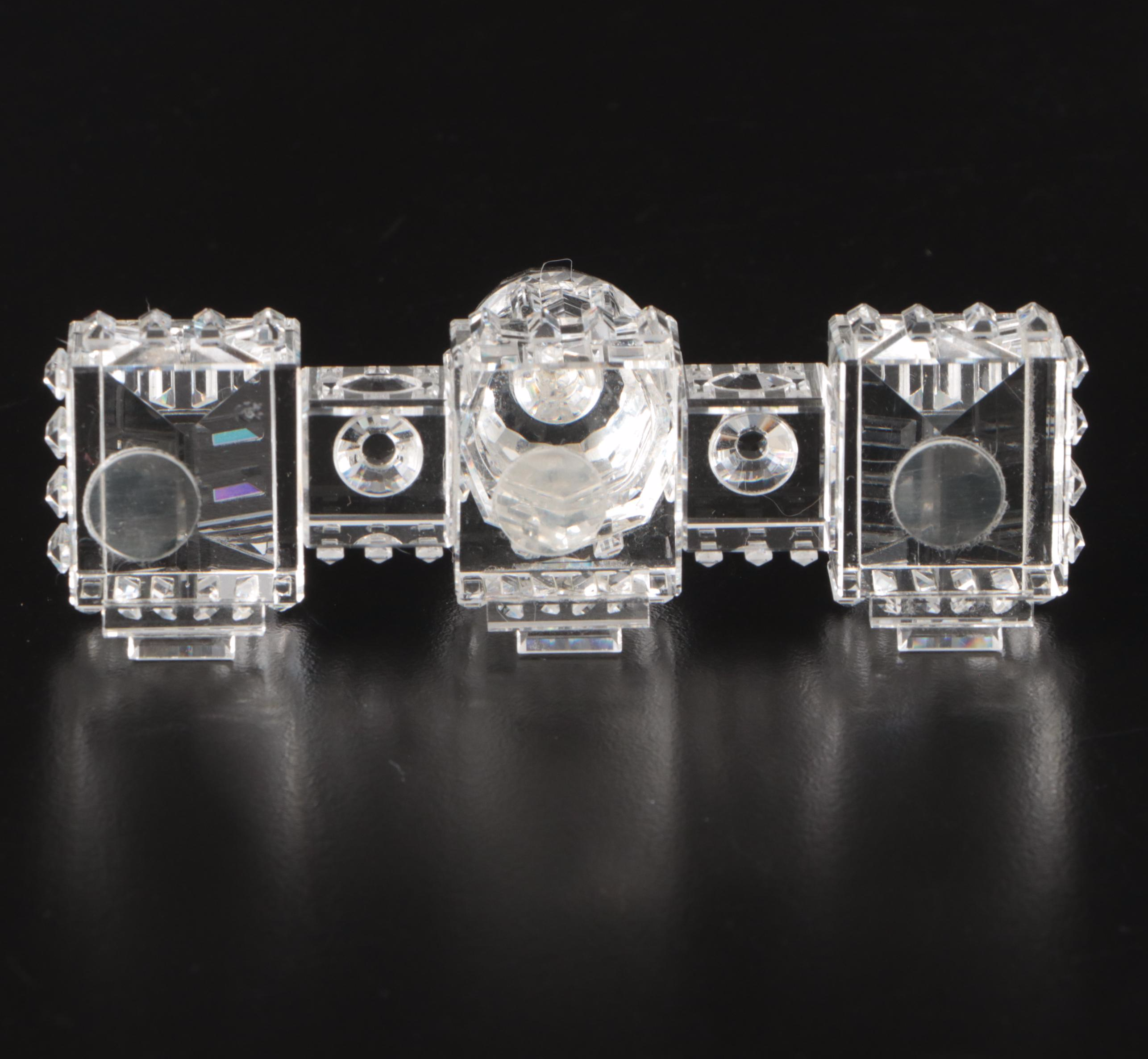 Crystal World "White House" and "U.S. Capital Building" Figurines