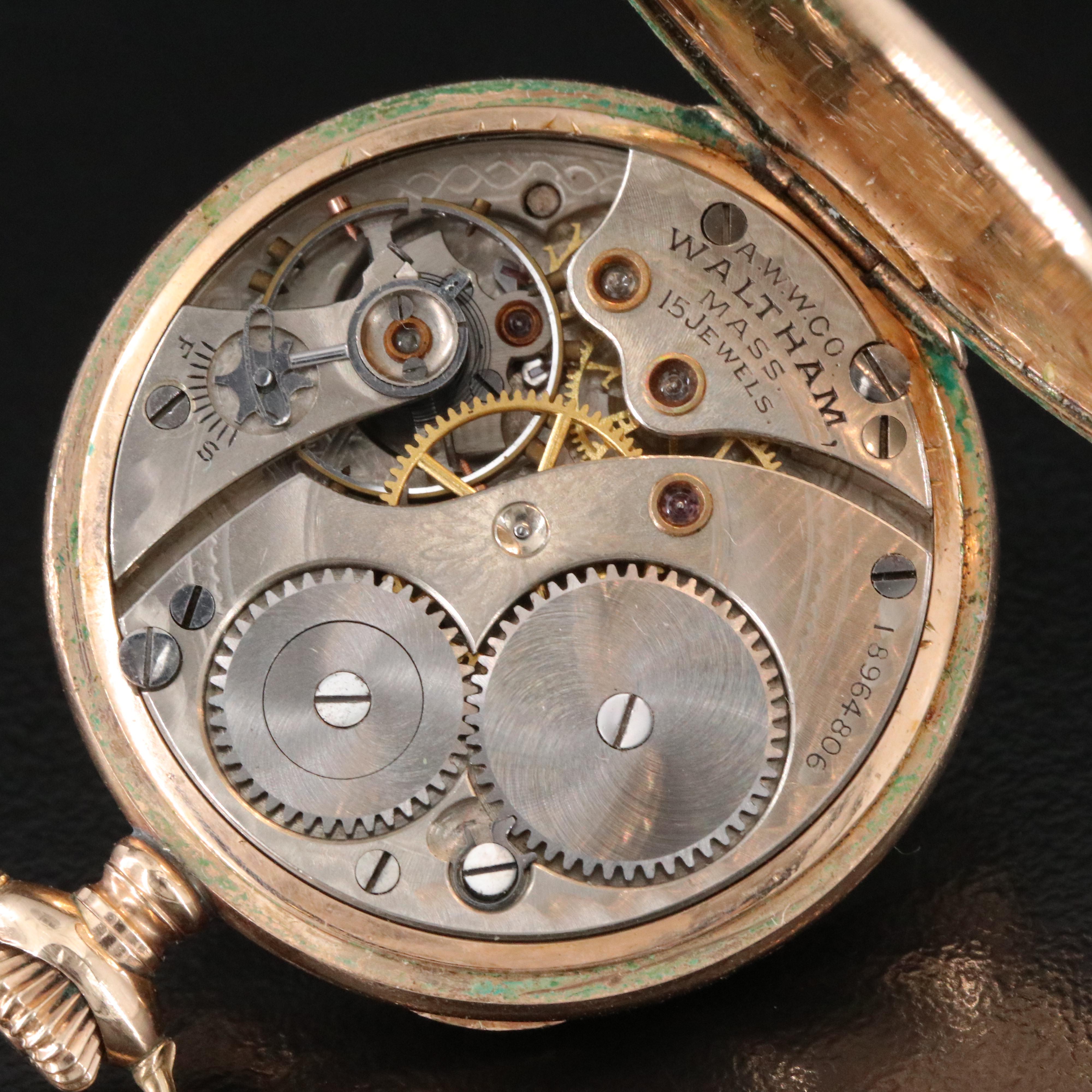 1913 Waltham Gold Filled Pocket Watch