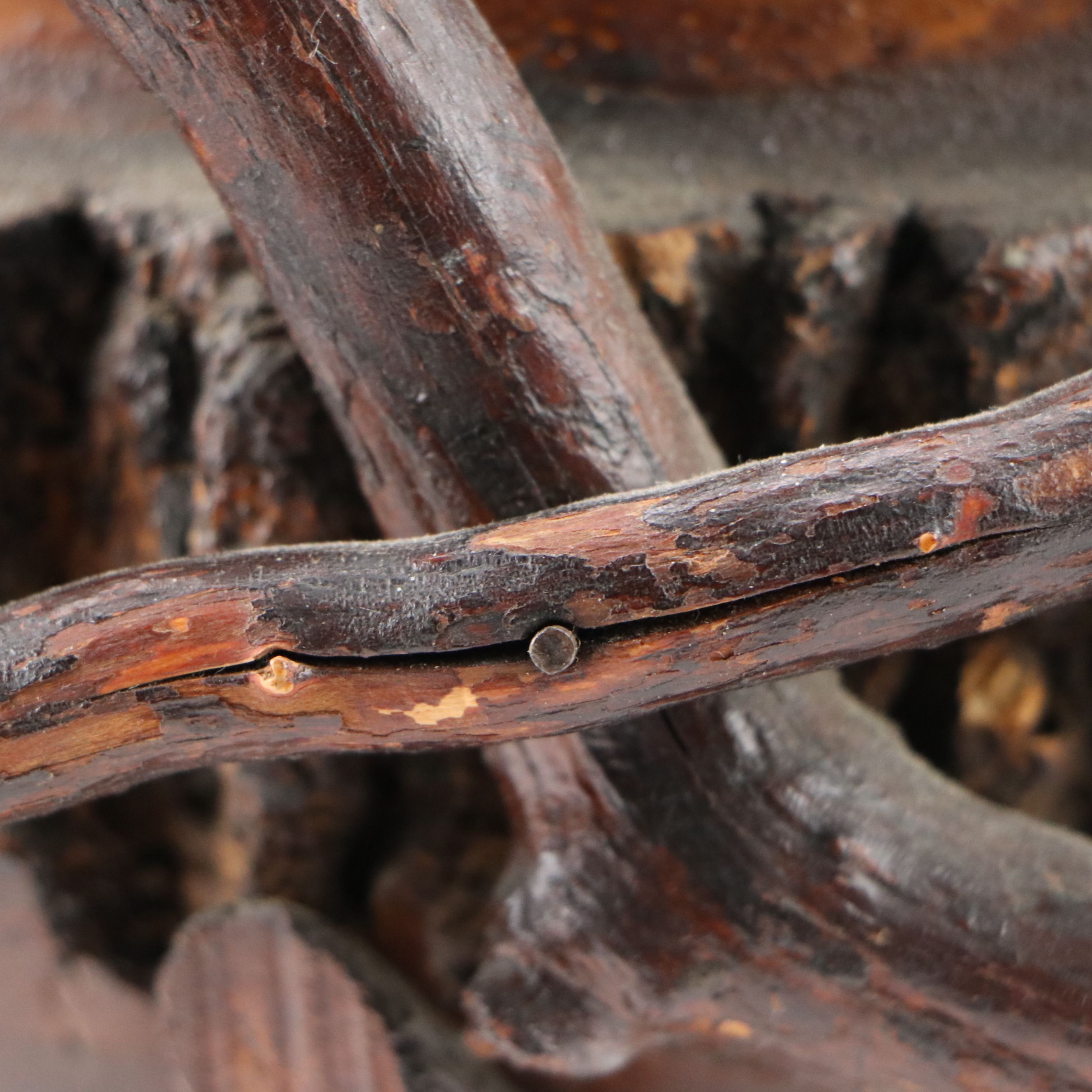 Handcrafted Pine Trunk with Bark Edge and Conk Pedestal Bowl