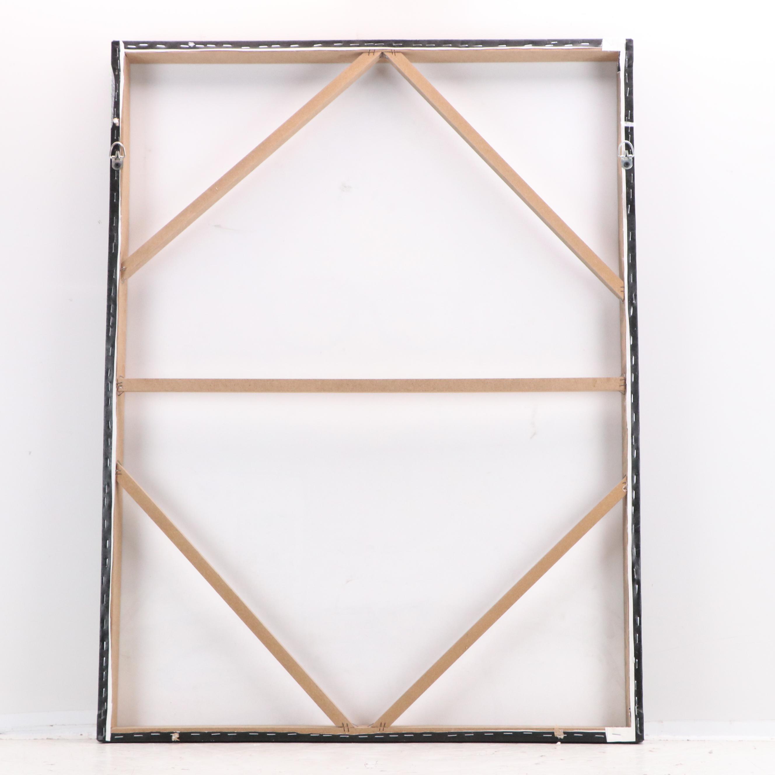 E.M. Zax Mixed Media Painting "Homage to Frida Kahlo," 2023