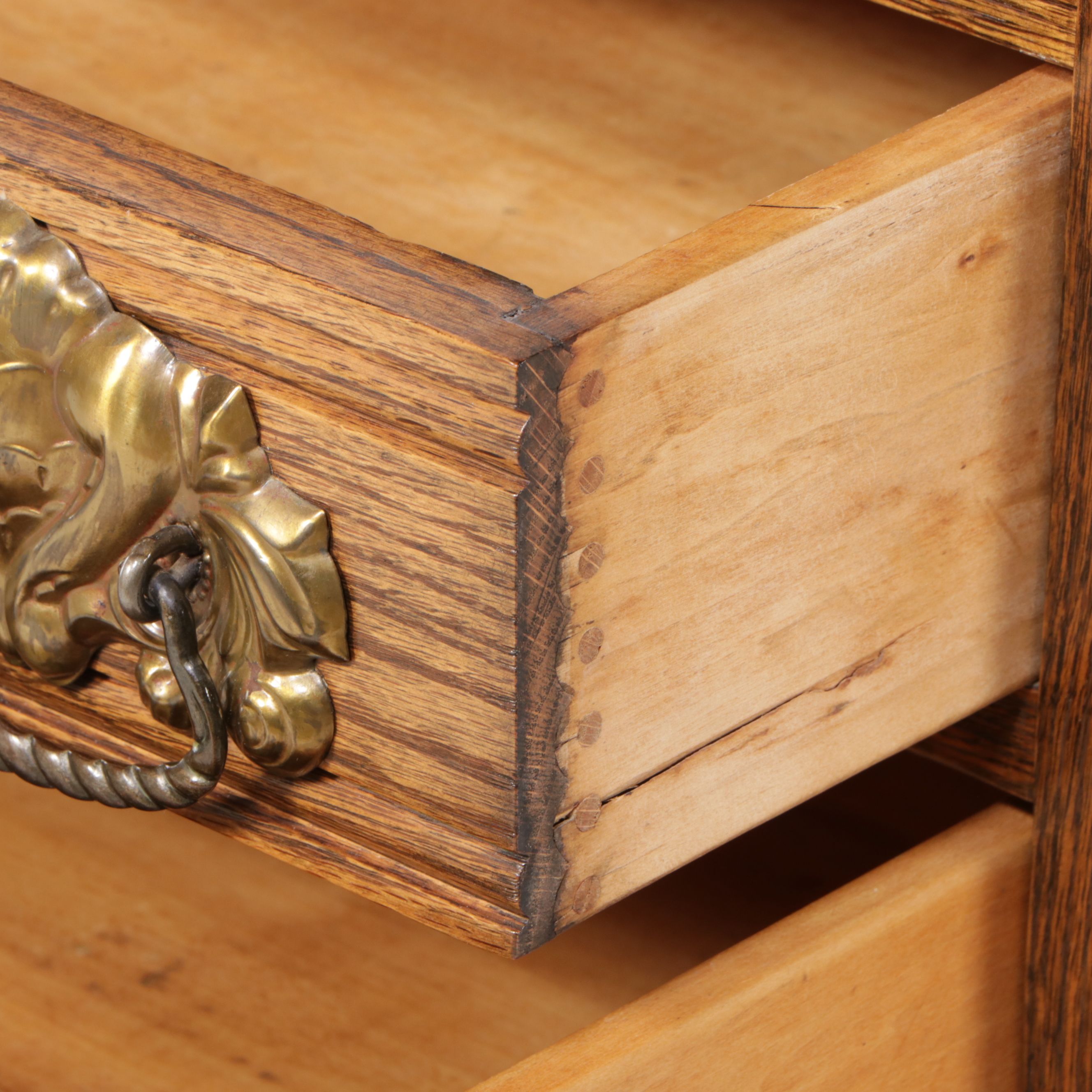 Victorian Oak Washstand, Late 19th Century