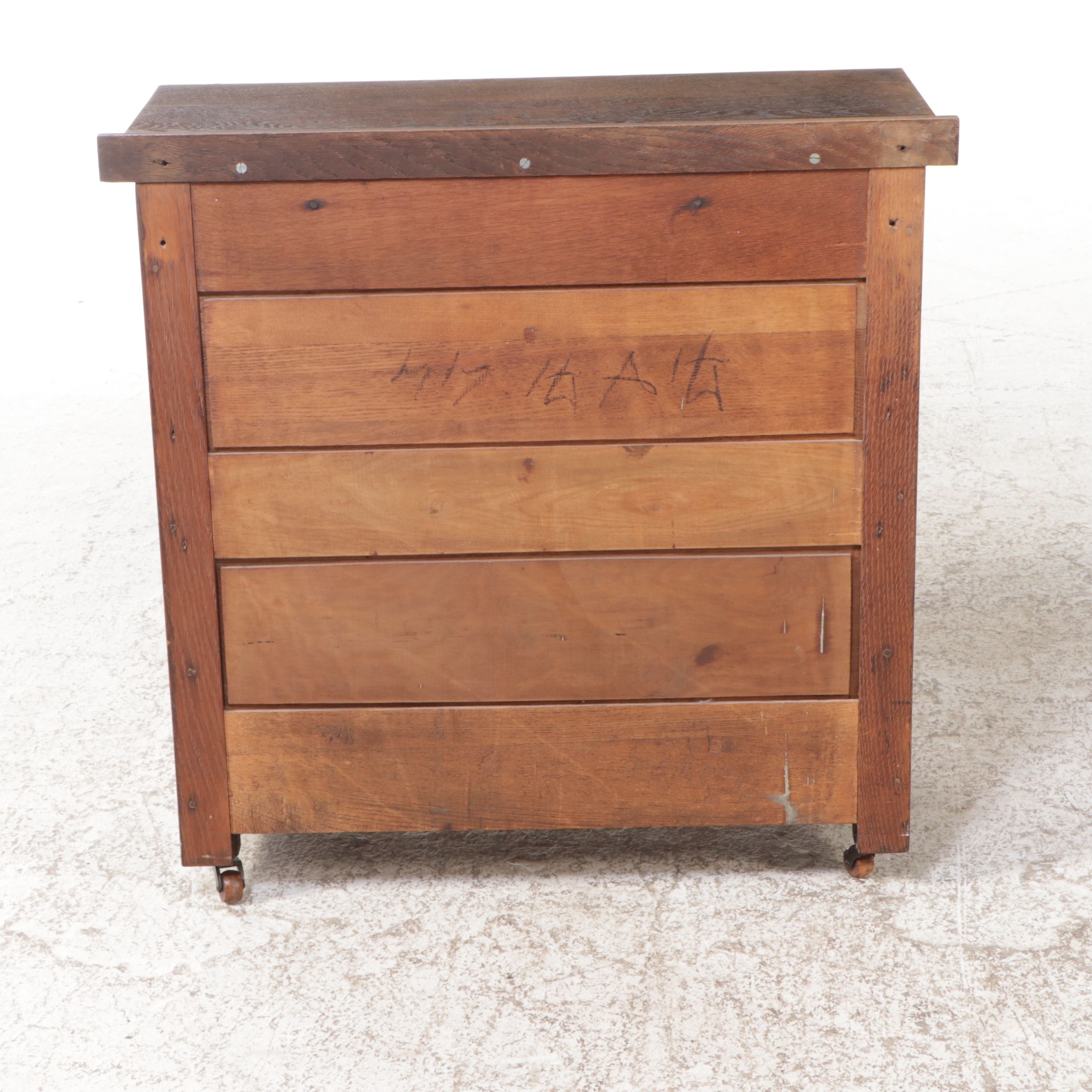 Victorian Oak Washstand, Late 19th Century