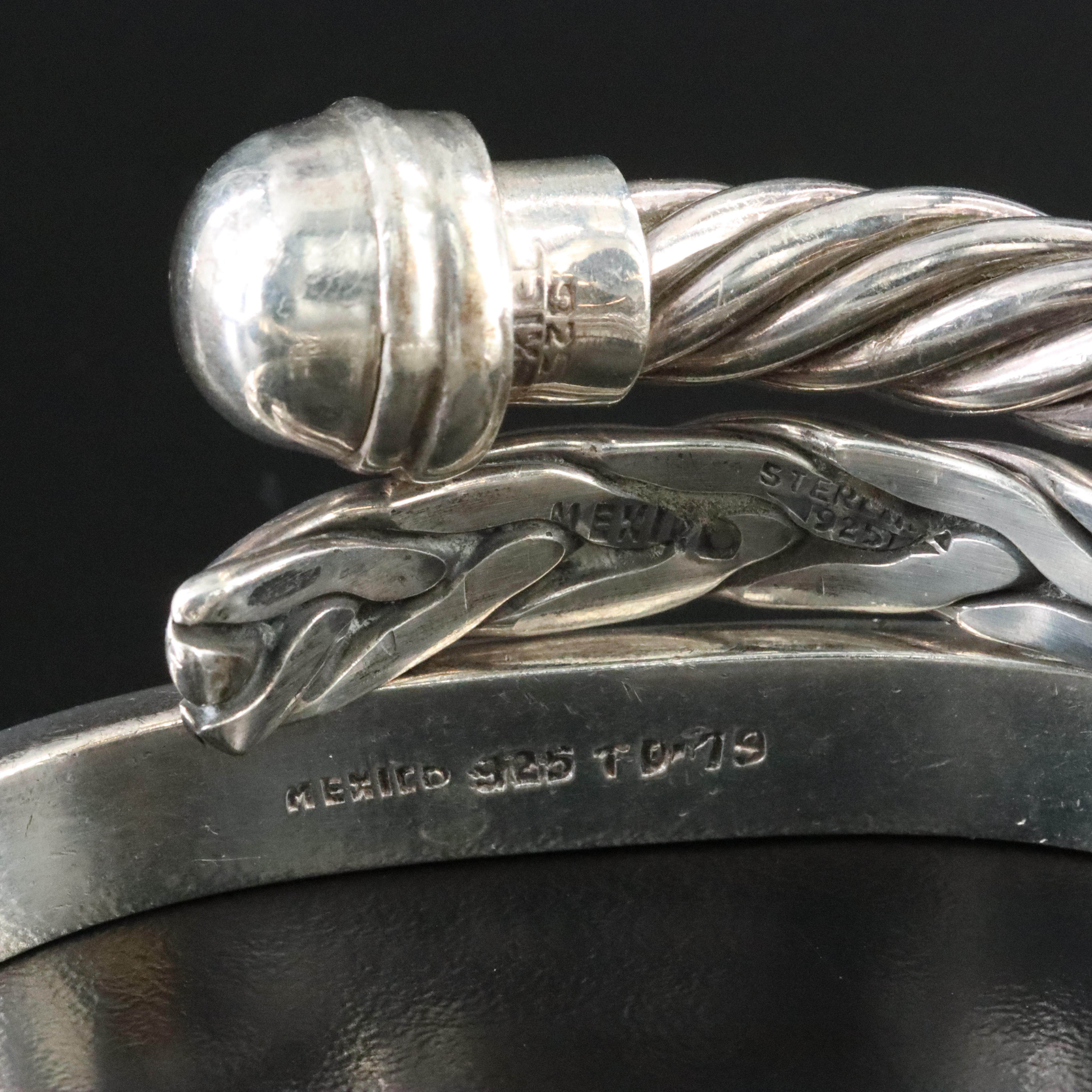 Collection of Sterling Mexican and Italian  Bracelets Featuring Sodalite