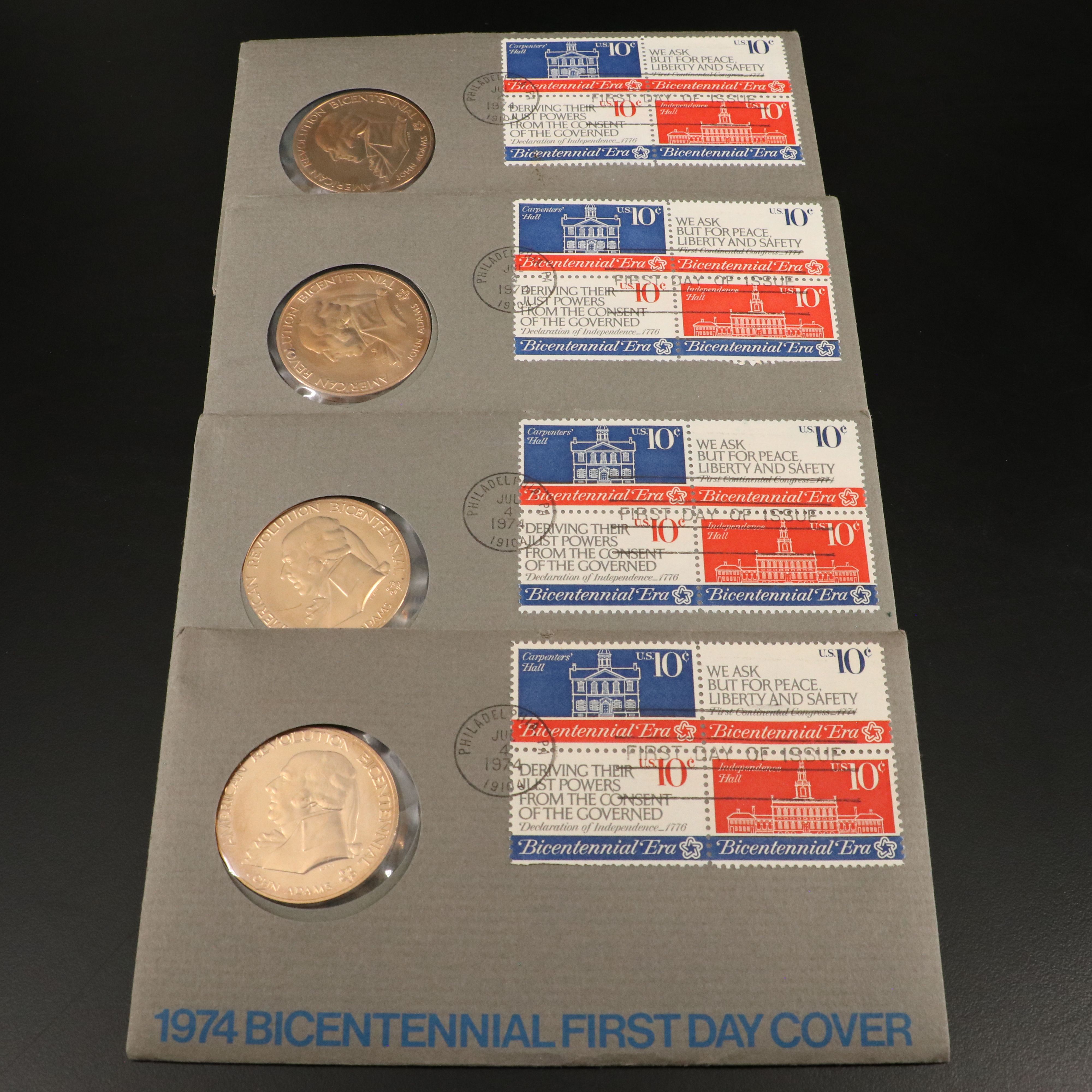 U.S. Bicentennial Collection of Silver Coins, Medals, Postal Covers and More