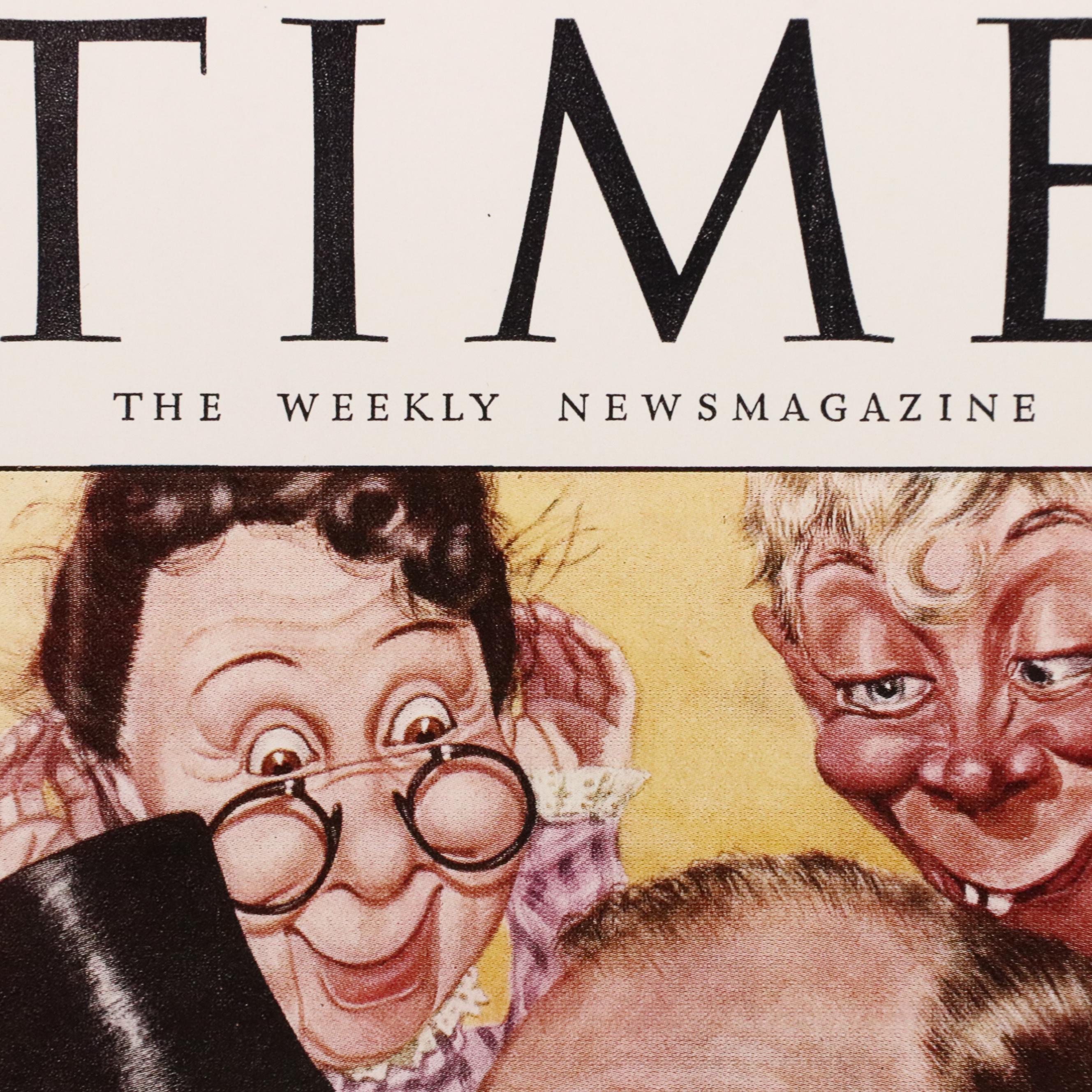 Digital Reproduction Print of 1944 "TIME" Cover Featuring Edgar Bergen