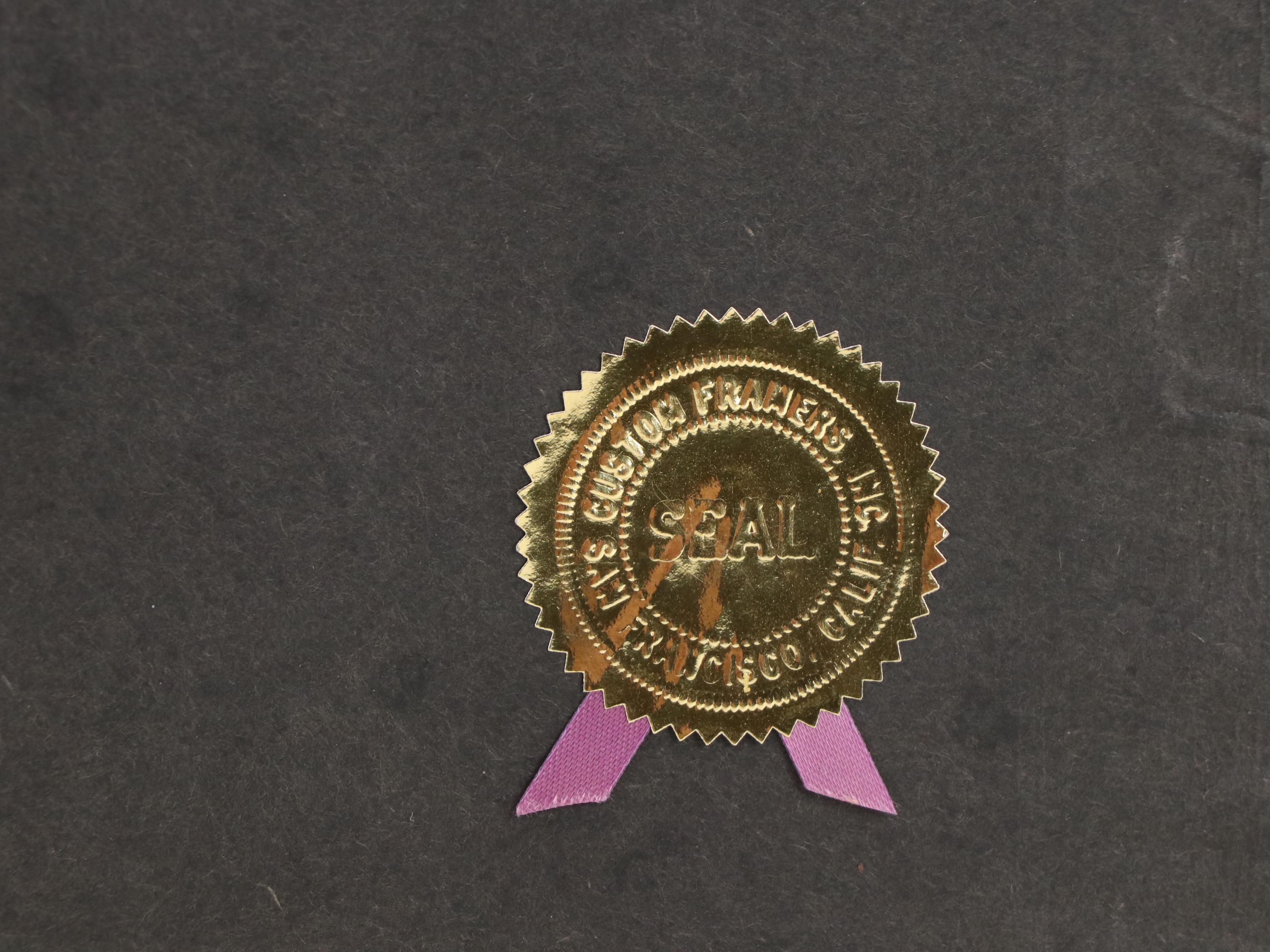 Albert J. Dreher Offset Lithograph "Taos Pueblo"