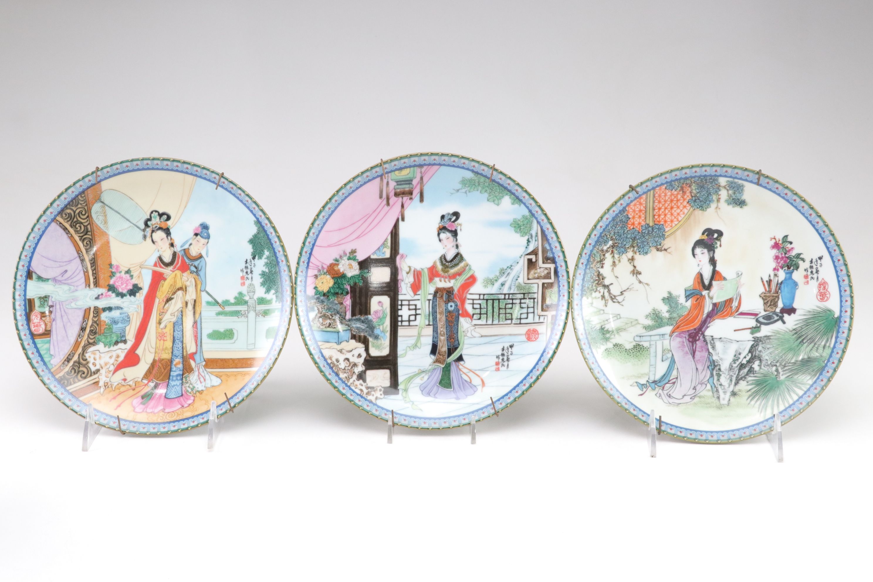 Imperial Jingdezhen "Beauties Of The Red Mansion" Porcelain Collector Plates