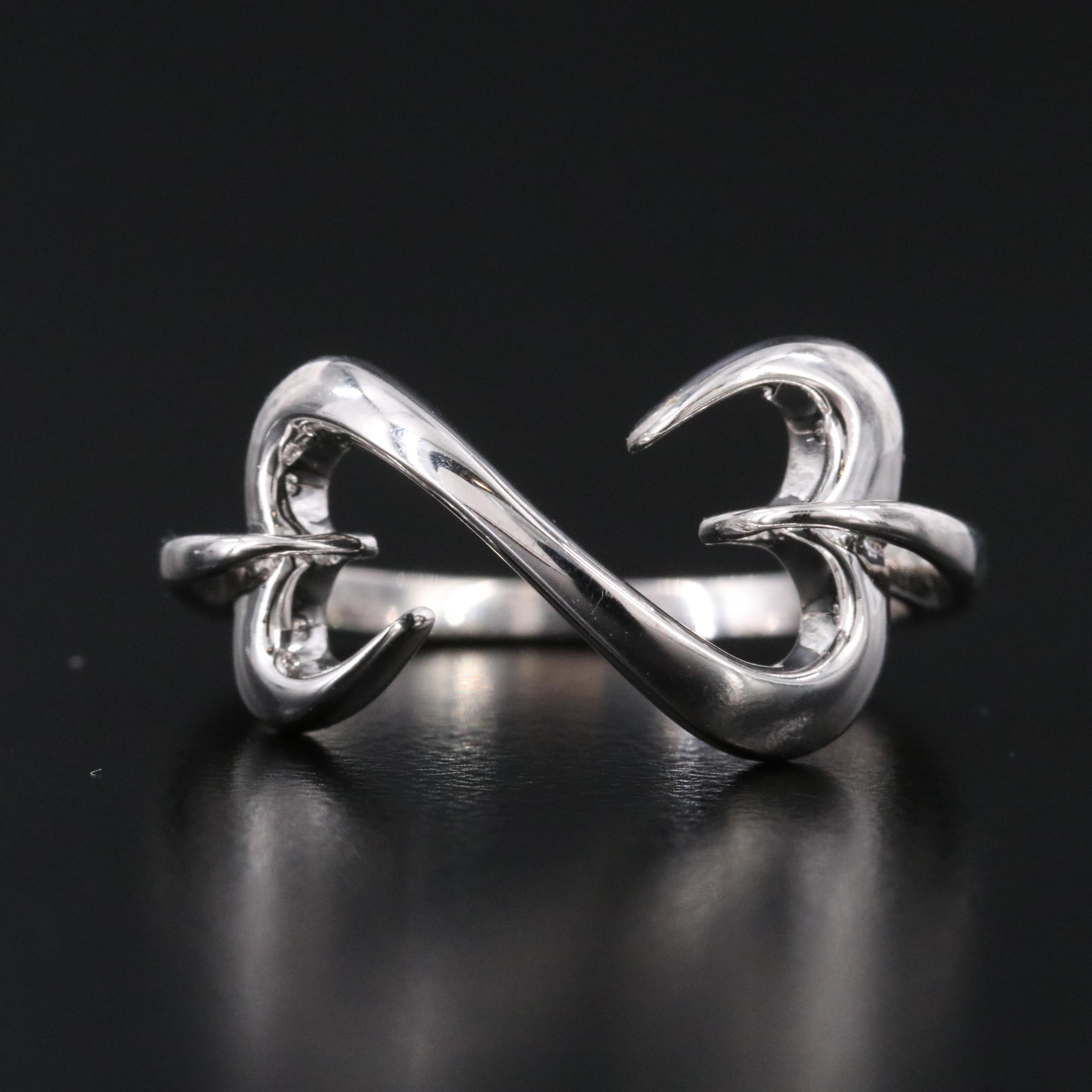 Sterling Open Heart Ring