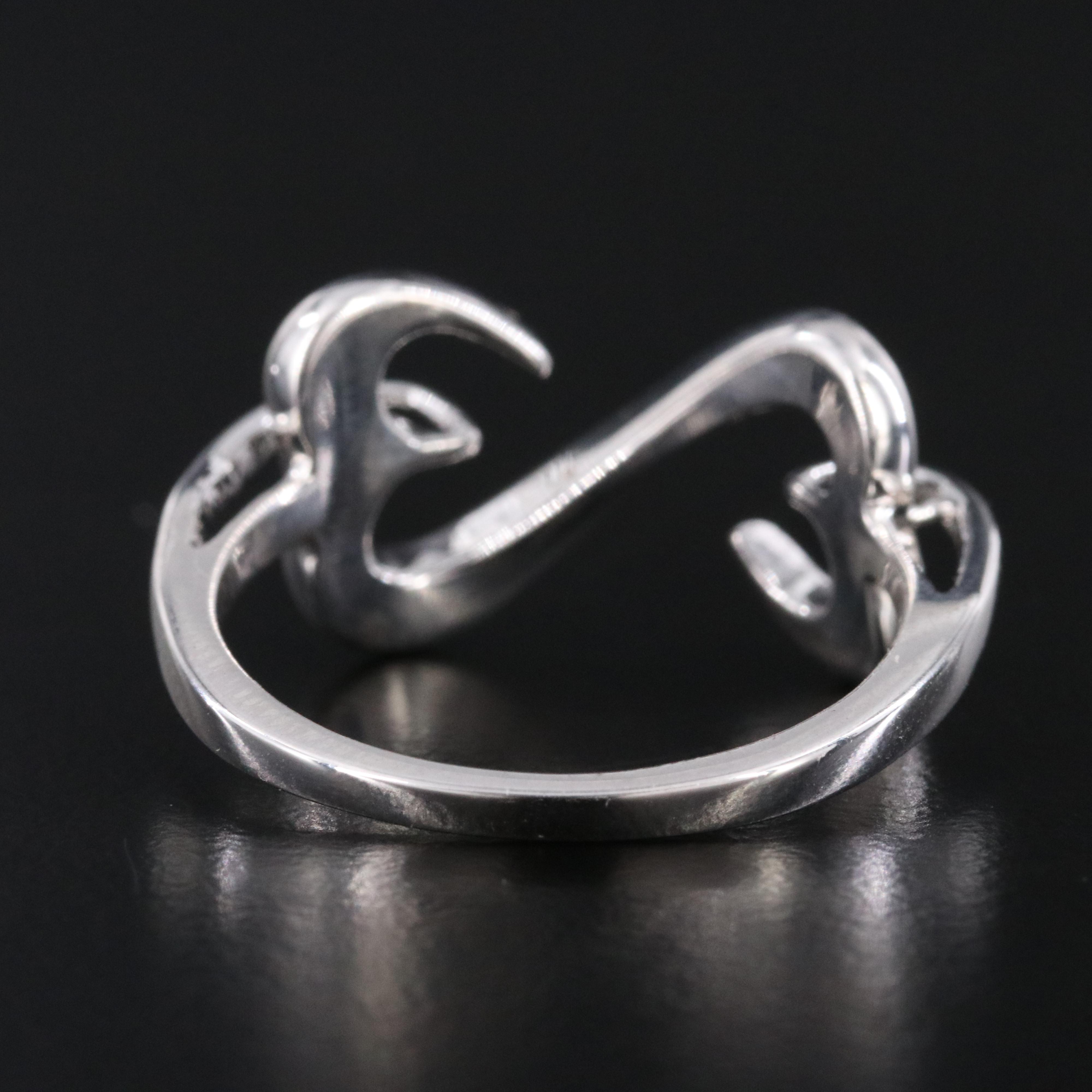 Sterling Open Heart Ring