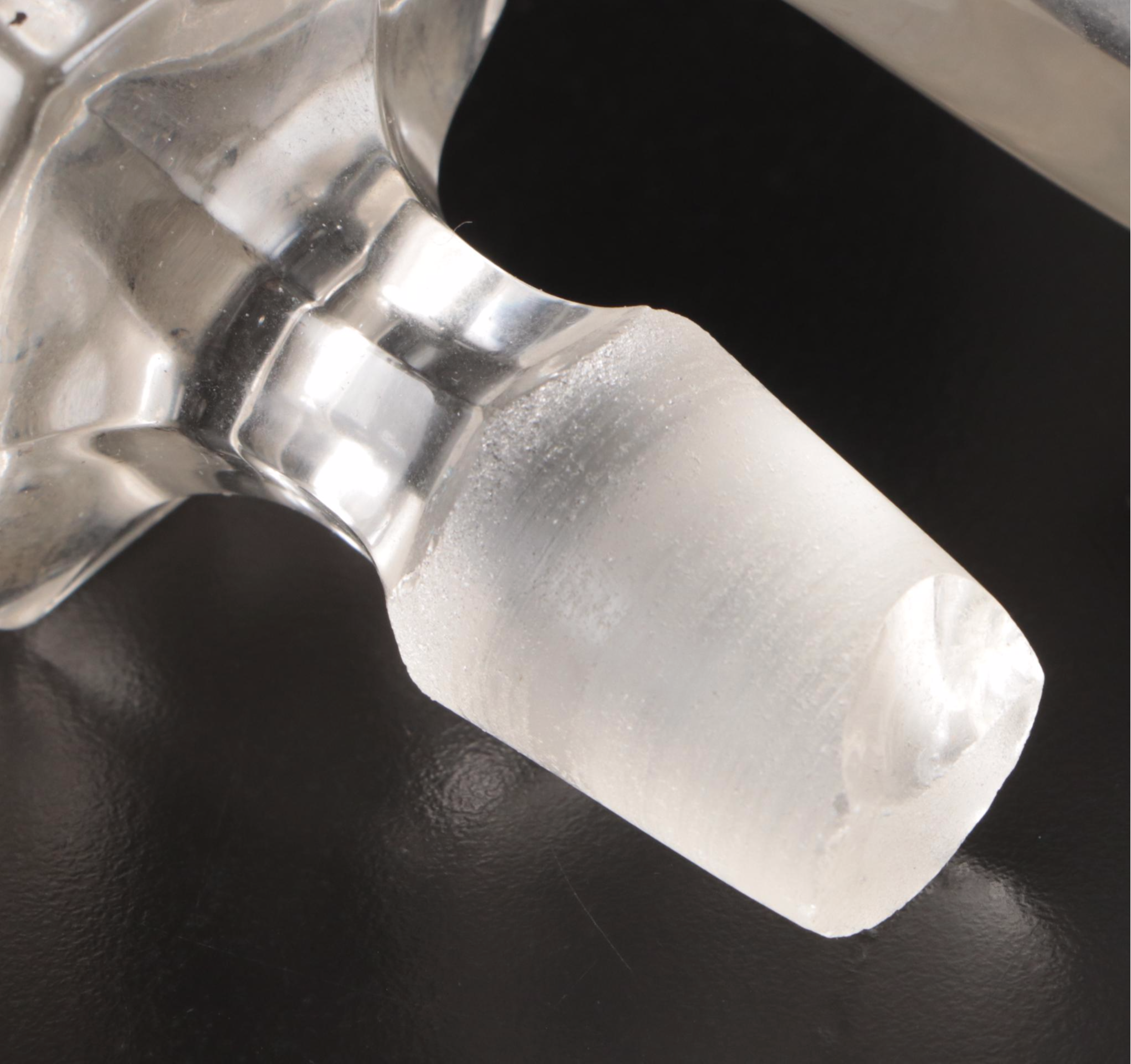 Heisey Glass Pitcher with Glass Decanters