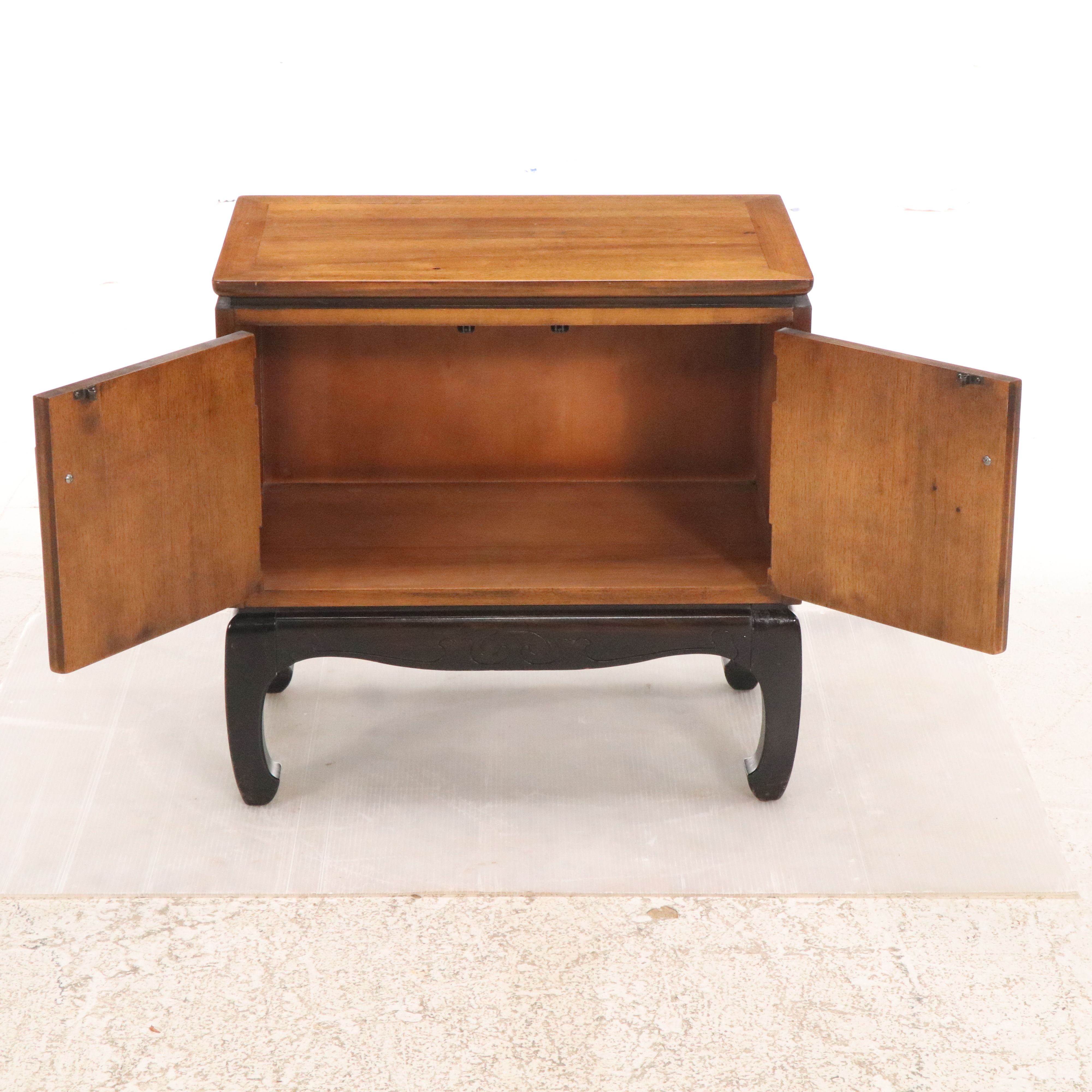 Lane Chinese Style Walnut Nightstand