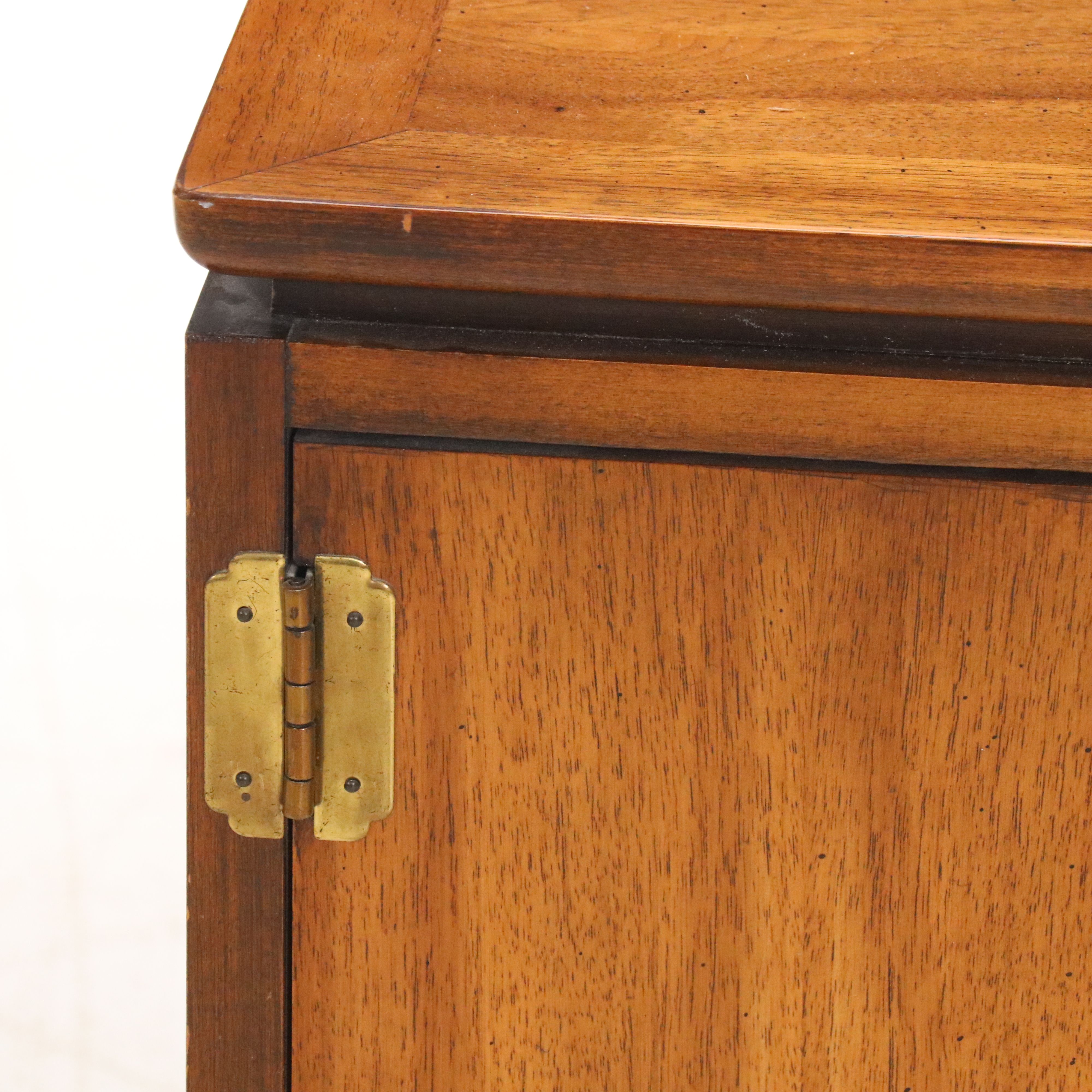 Lane Chinese Style Walnut Nightstand