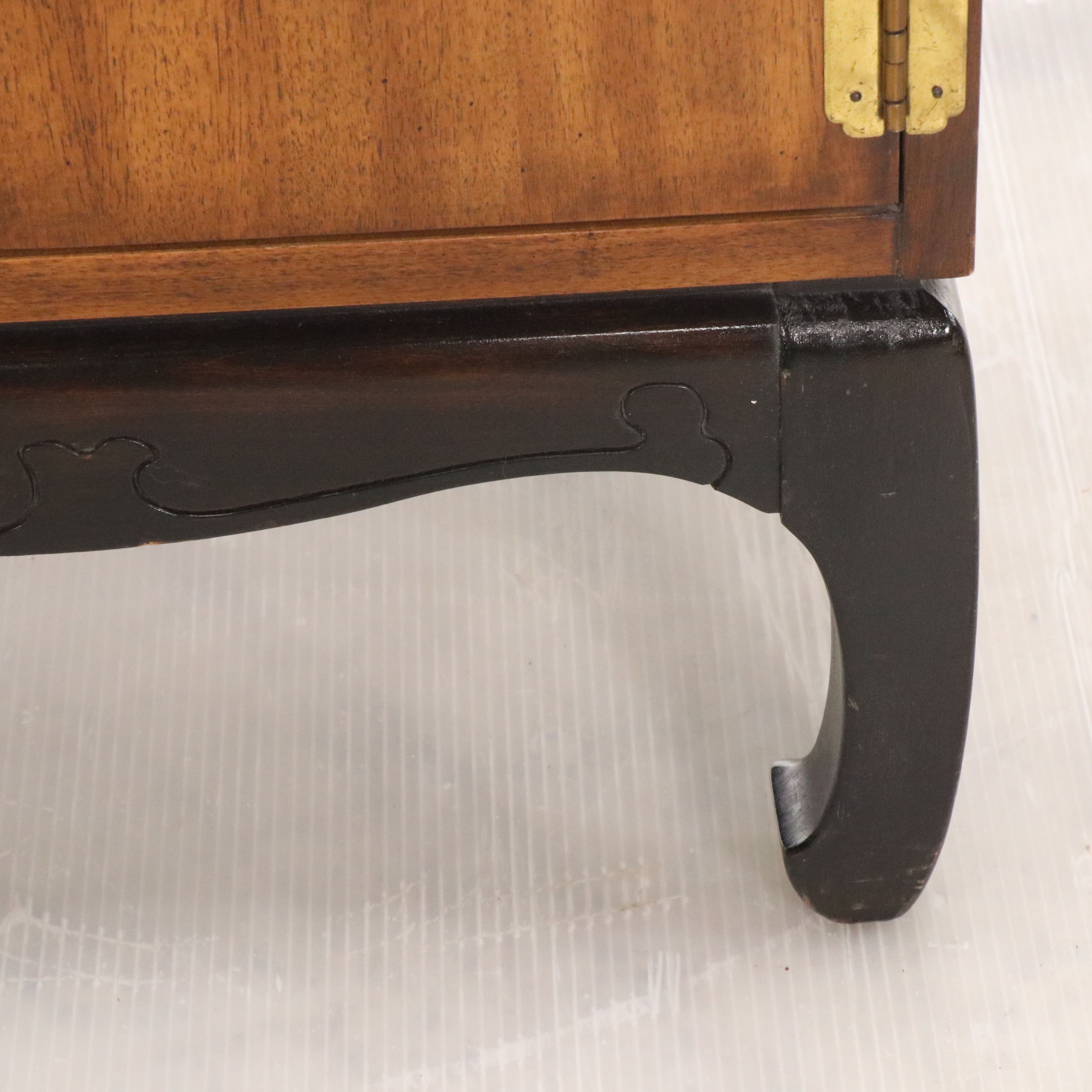 Lane Chinese Style Walnut Nightstand