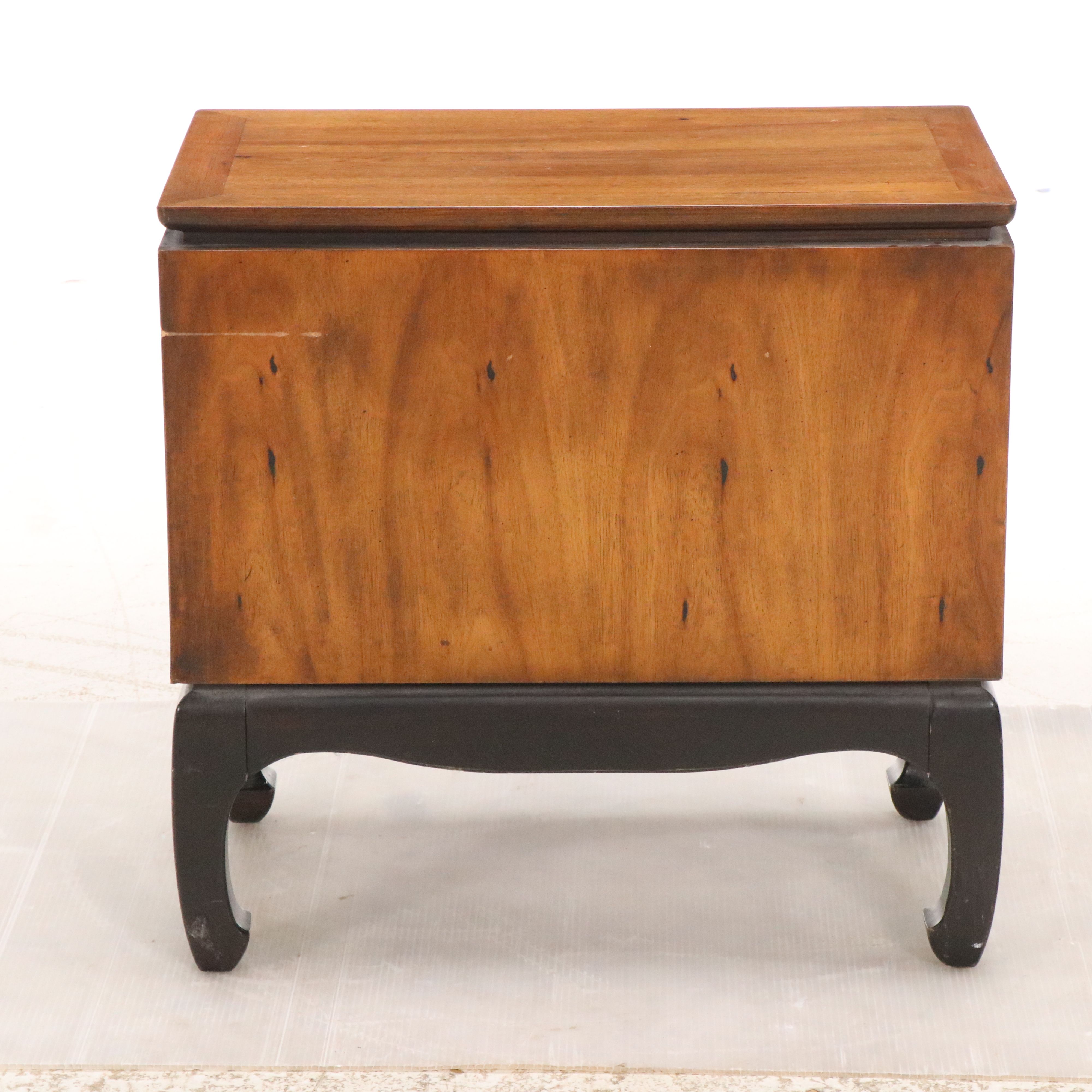 Lane Chinese Style Walnut Nightstand