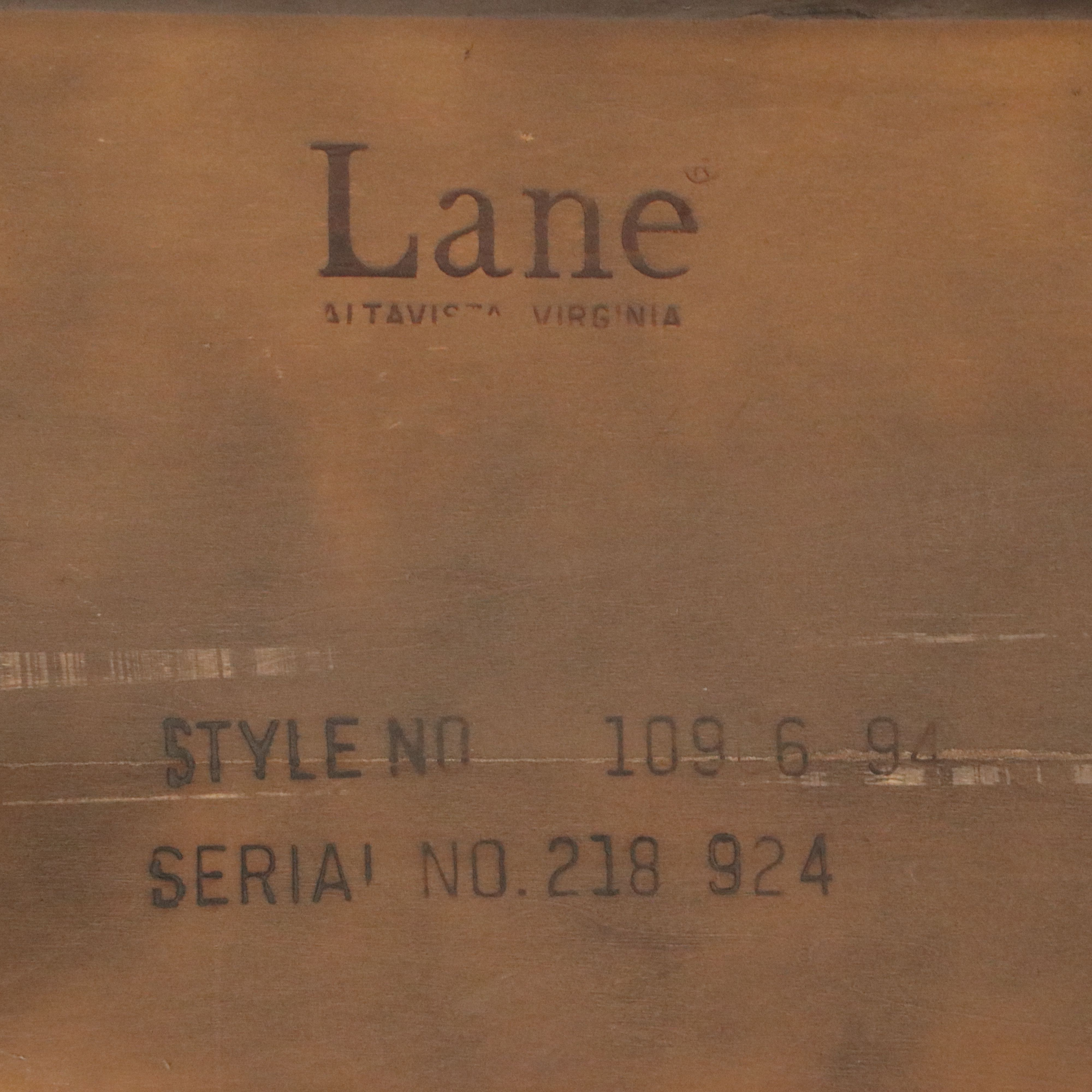 Lane Chinese Style Walnut Nightstand