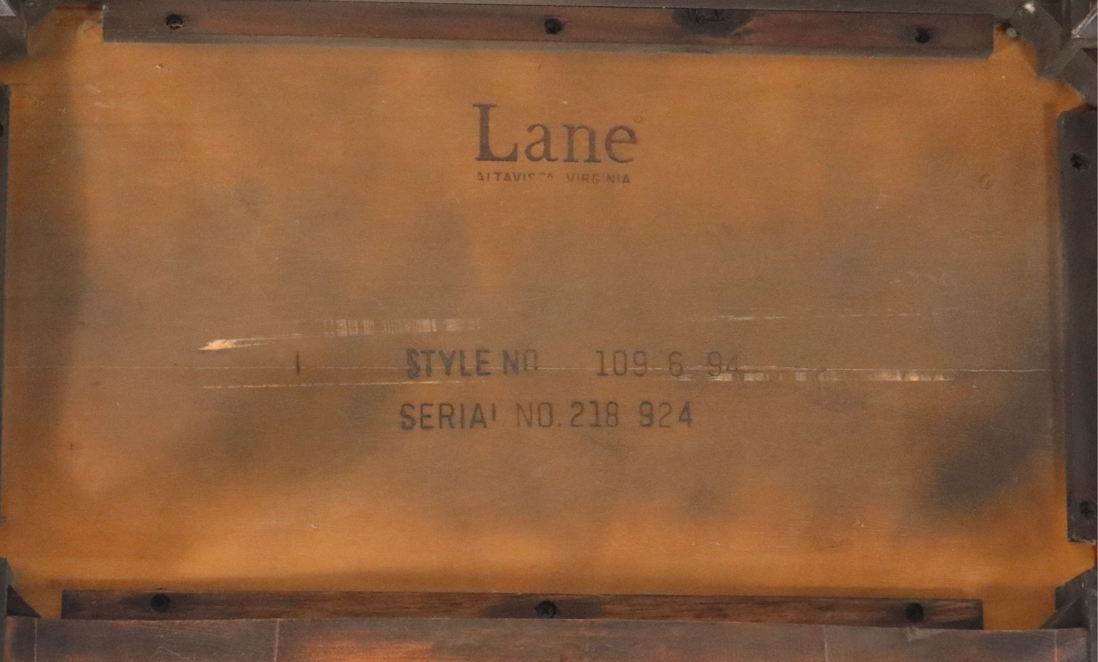 Lane Chinese Style Walnut Nightstand