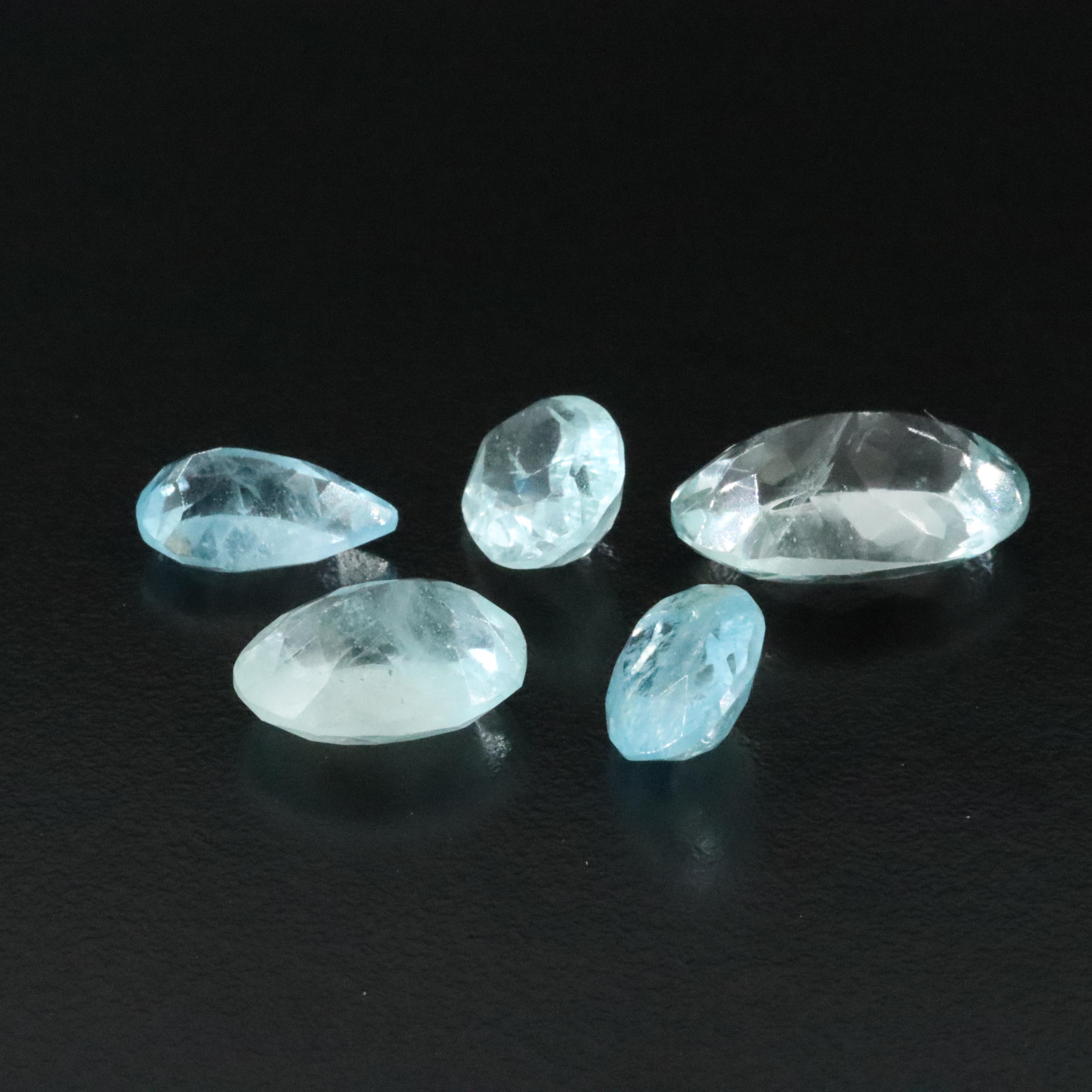 Loose 34.60 CTW Topaz and Aquamarine