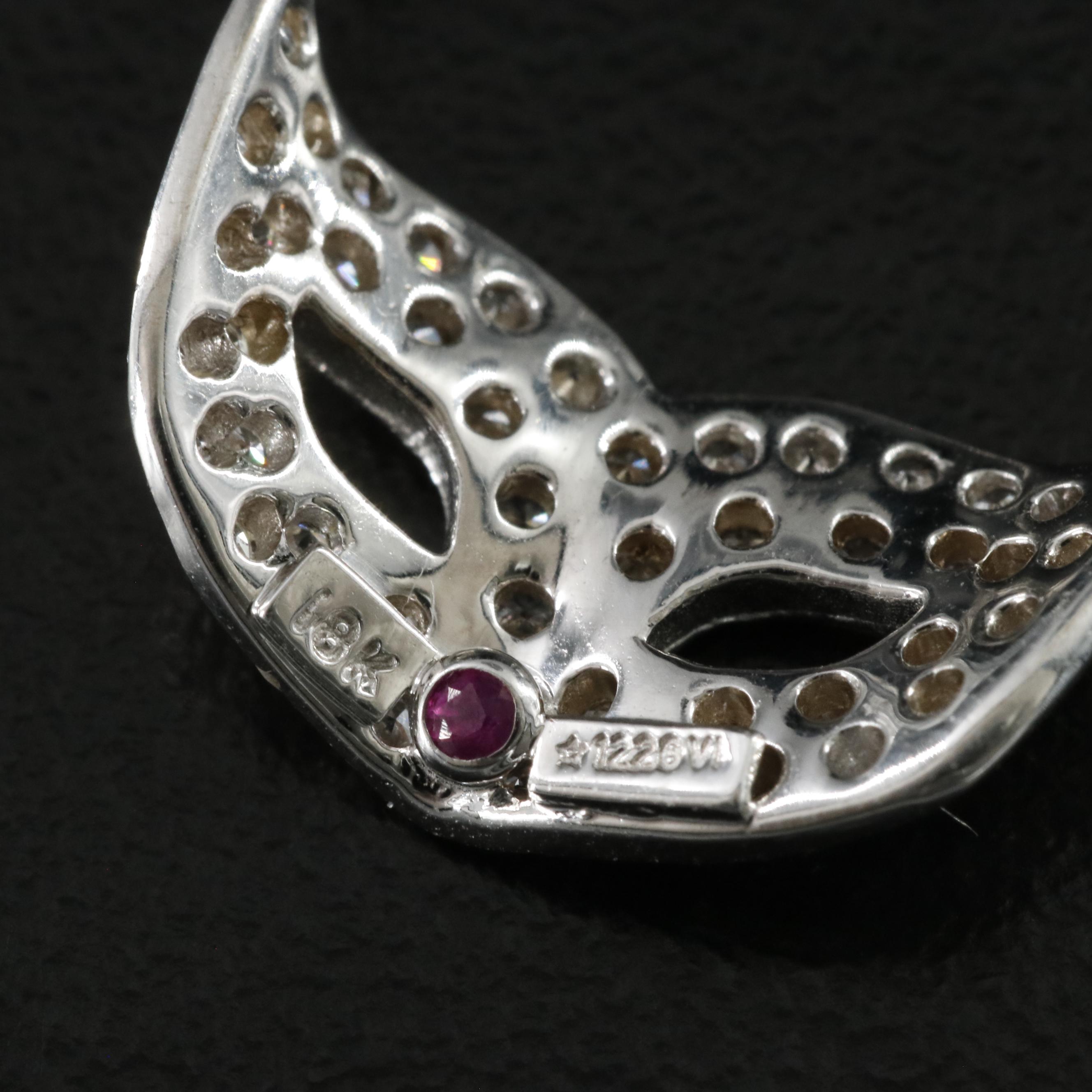 Roberto Coin 18K 0.38 CTW Diamond Mask Necklace