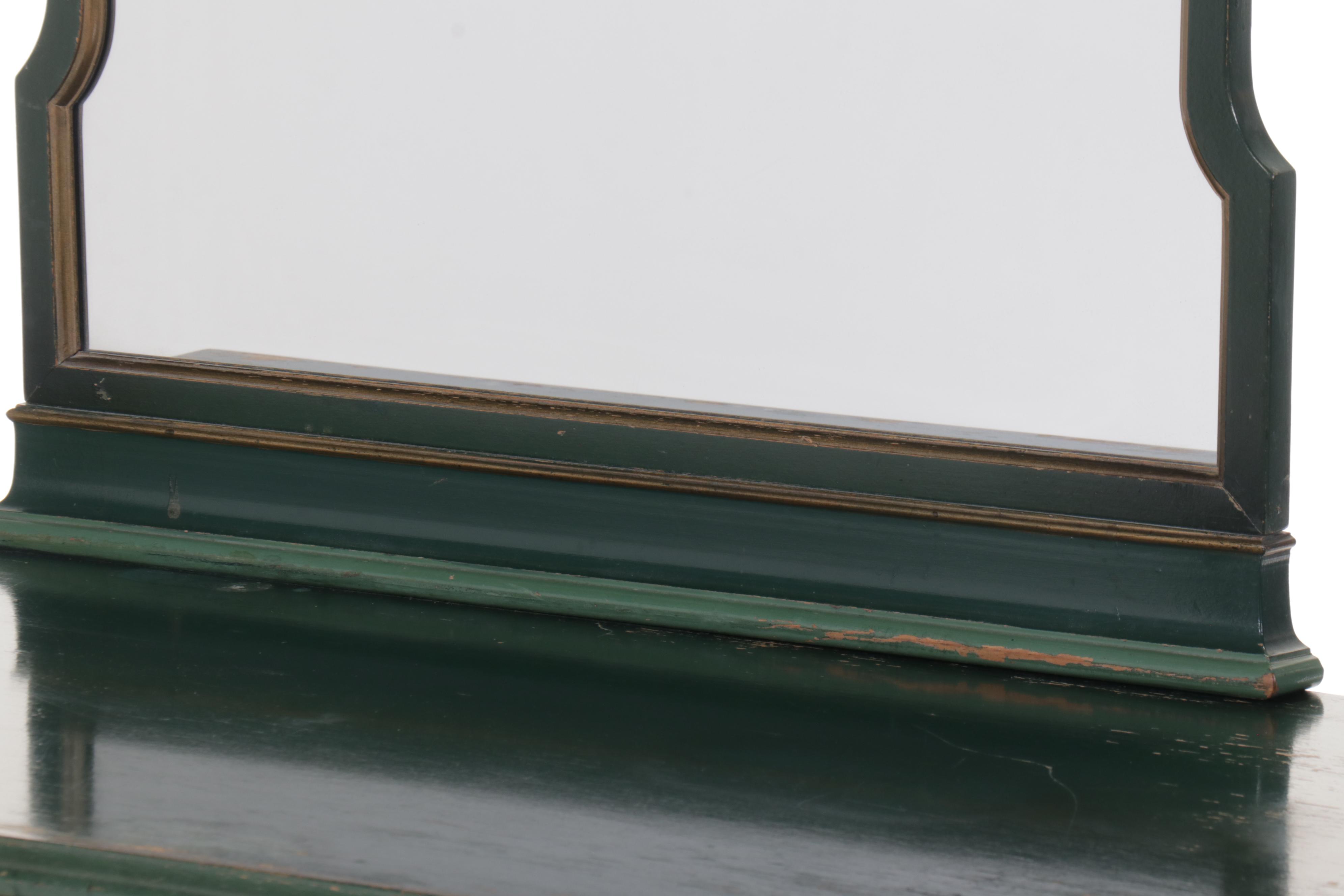 Stickley Bros. Co. Paint-Decorated Wood Dresser with Mirror, Mid-20th Century