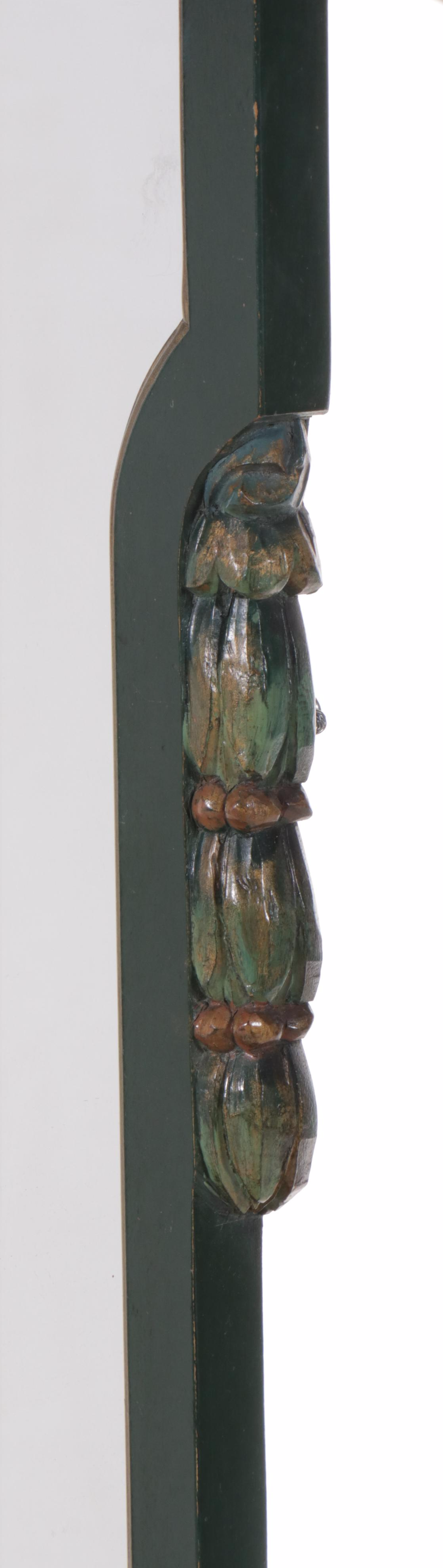 Stickley Bros. Co. Paint-Decorated Wood Dresser with Mirror, Mid-20th Century