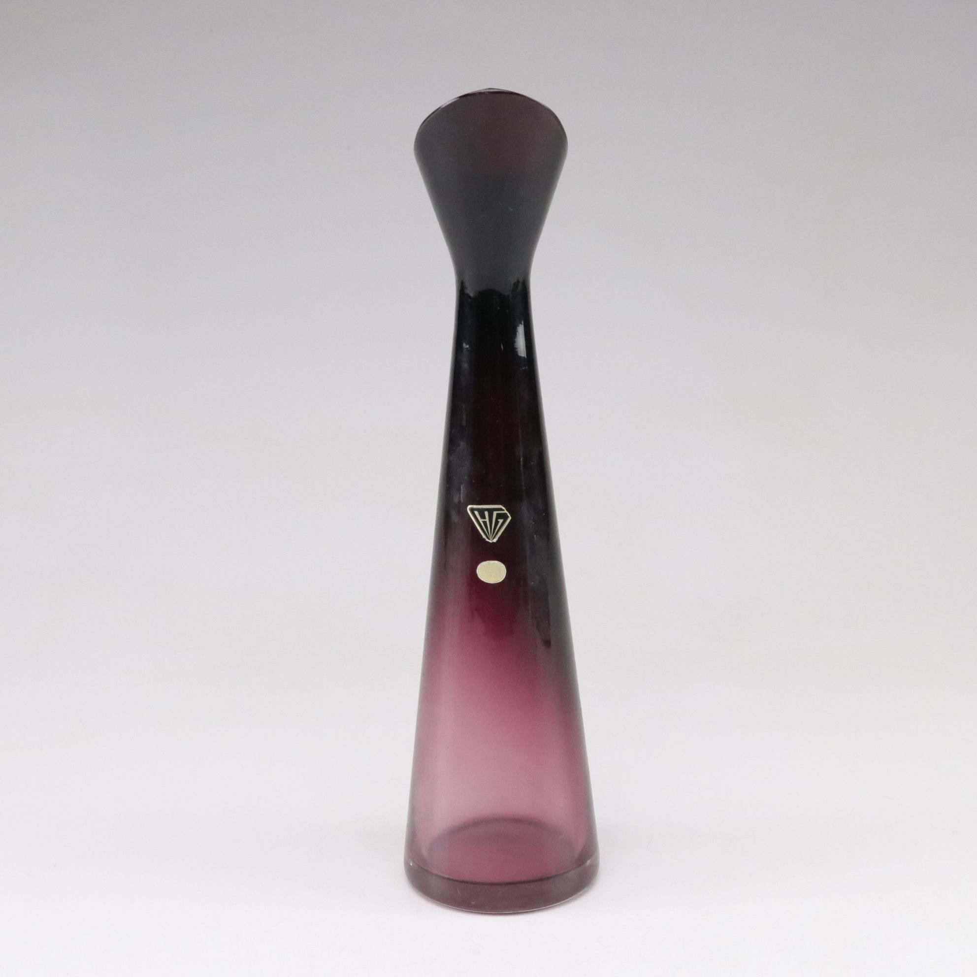 Arte Murano Crystal Bird with Hessian Glass Amethyst Decanter and Tree Figurine