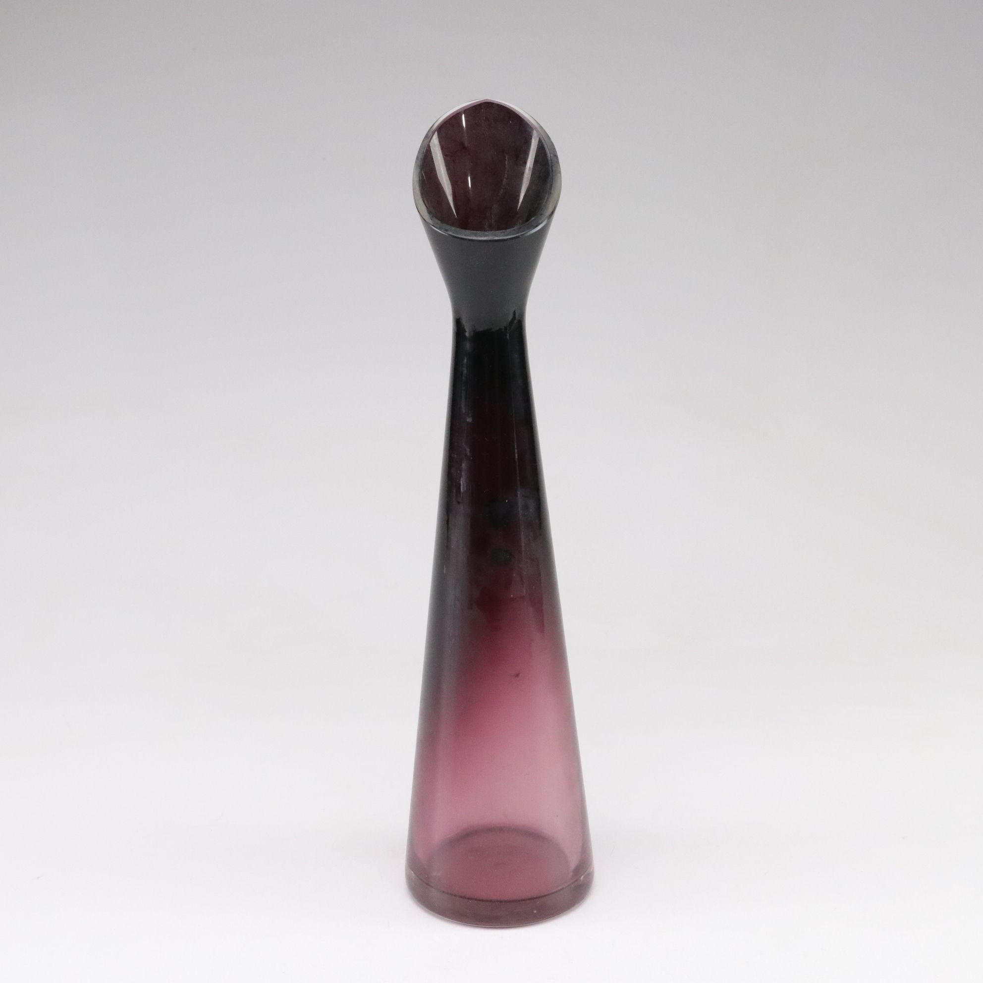 Arte Murano Crystal Bird with Hessian Glass Amethyst Decanter and Tree Figurine