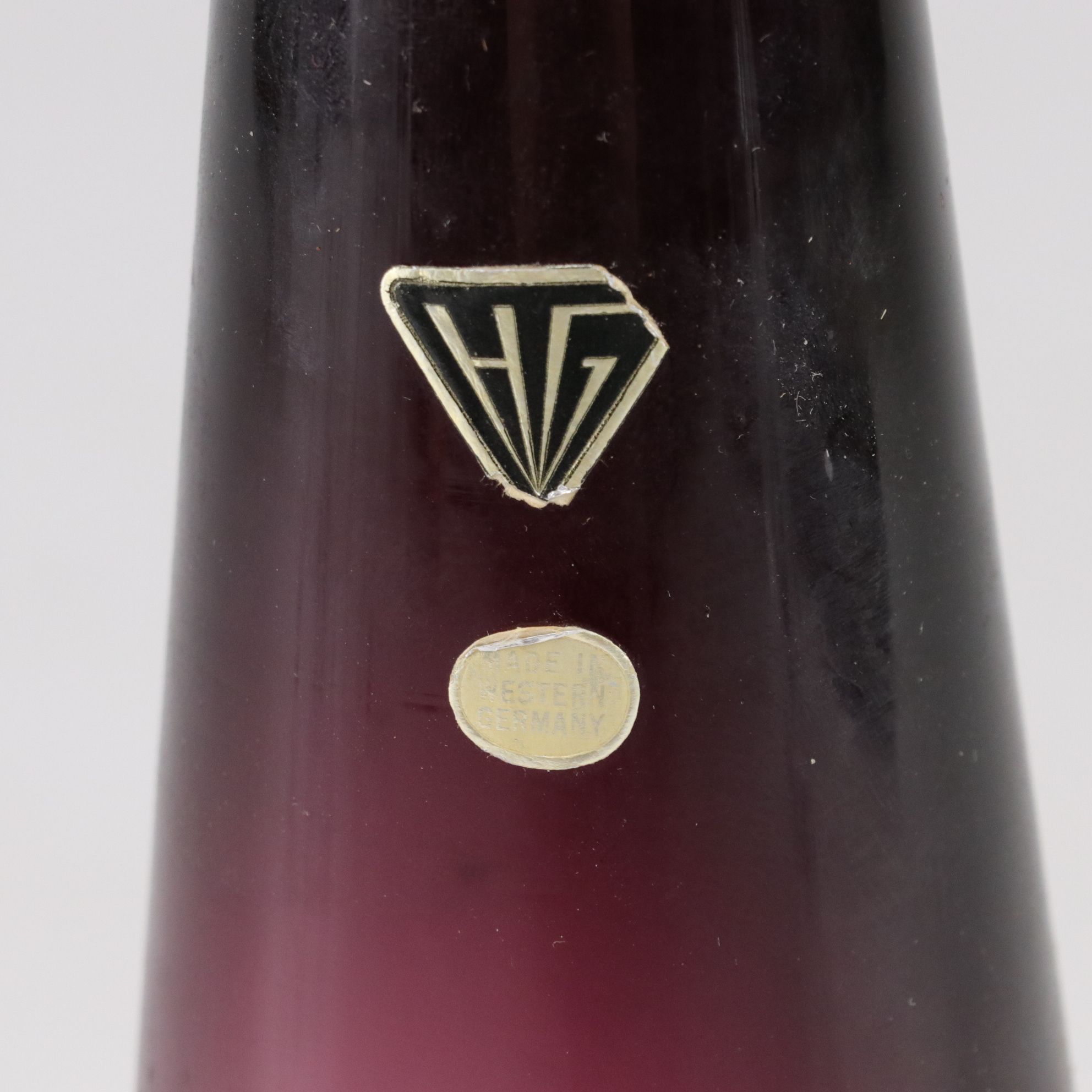 Arte Murano Crystal Bird with Hessian Glass Amethyst Decanter and Tree Figurine