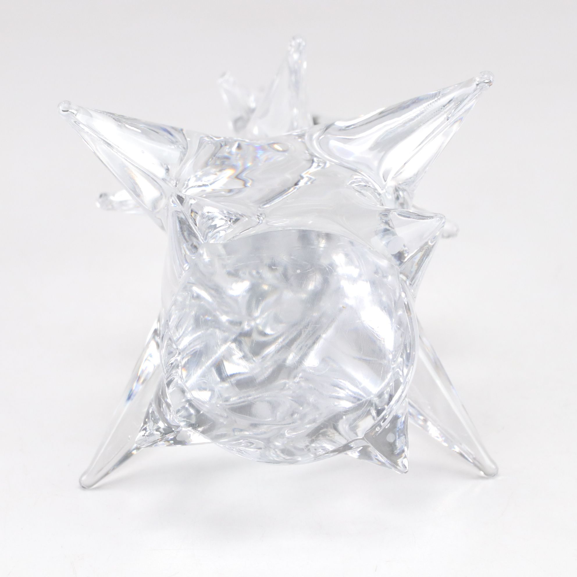 Arte Murano Crystal Bird with Hessian Glass Amethyst Decanter and Tree Figurine