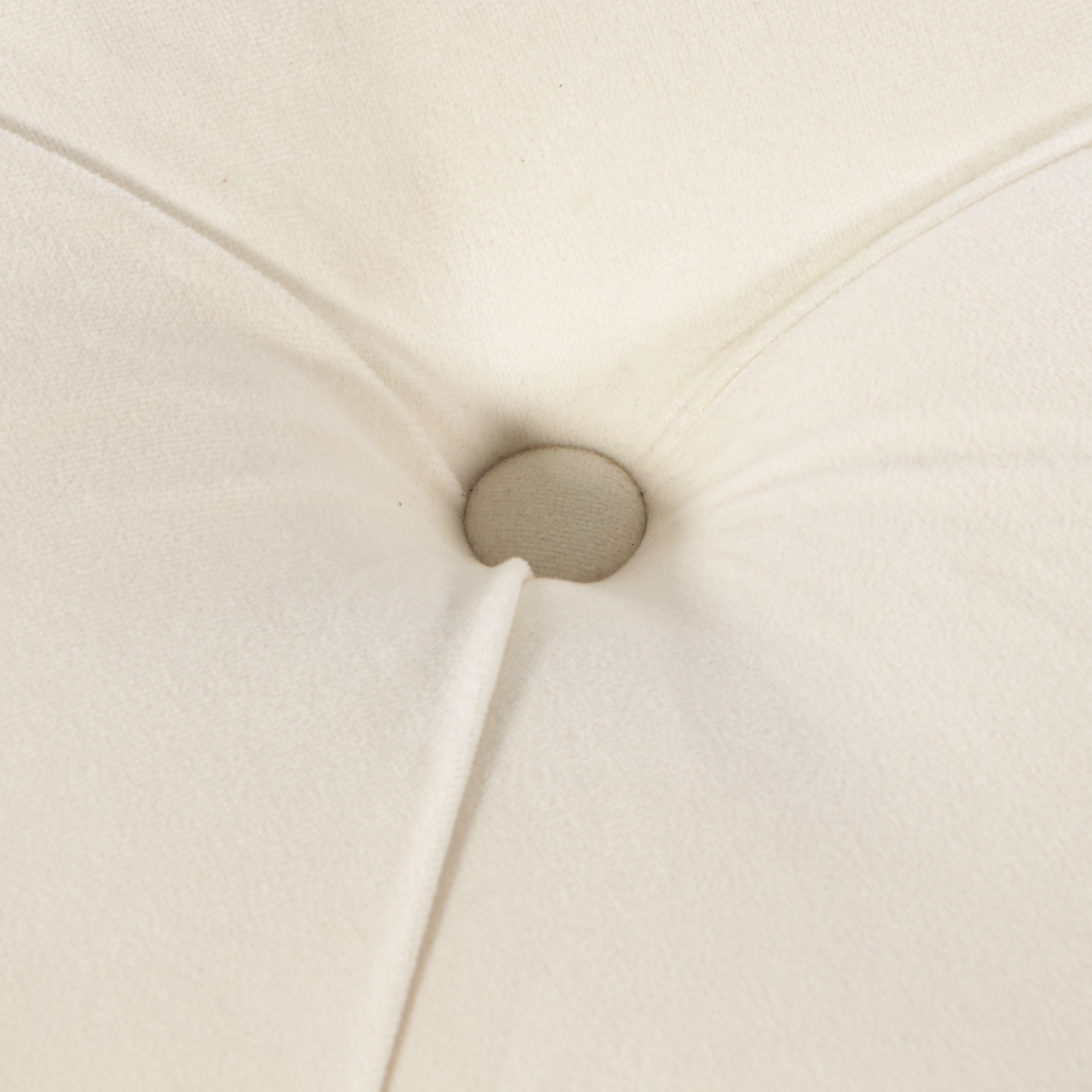 Frontgate White Button-Tufted Storage Ottoman