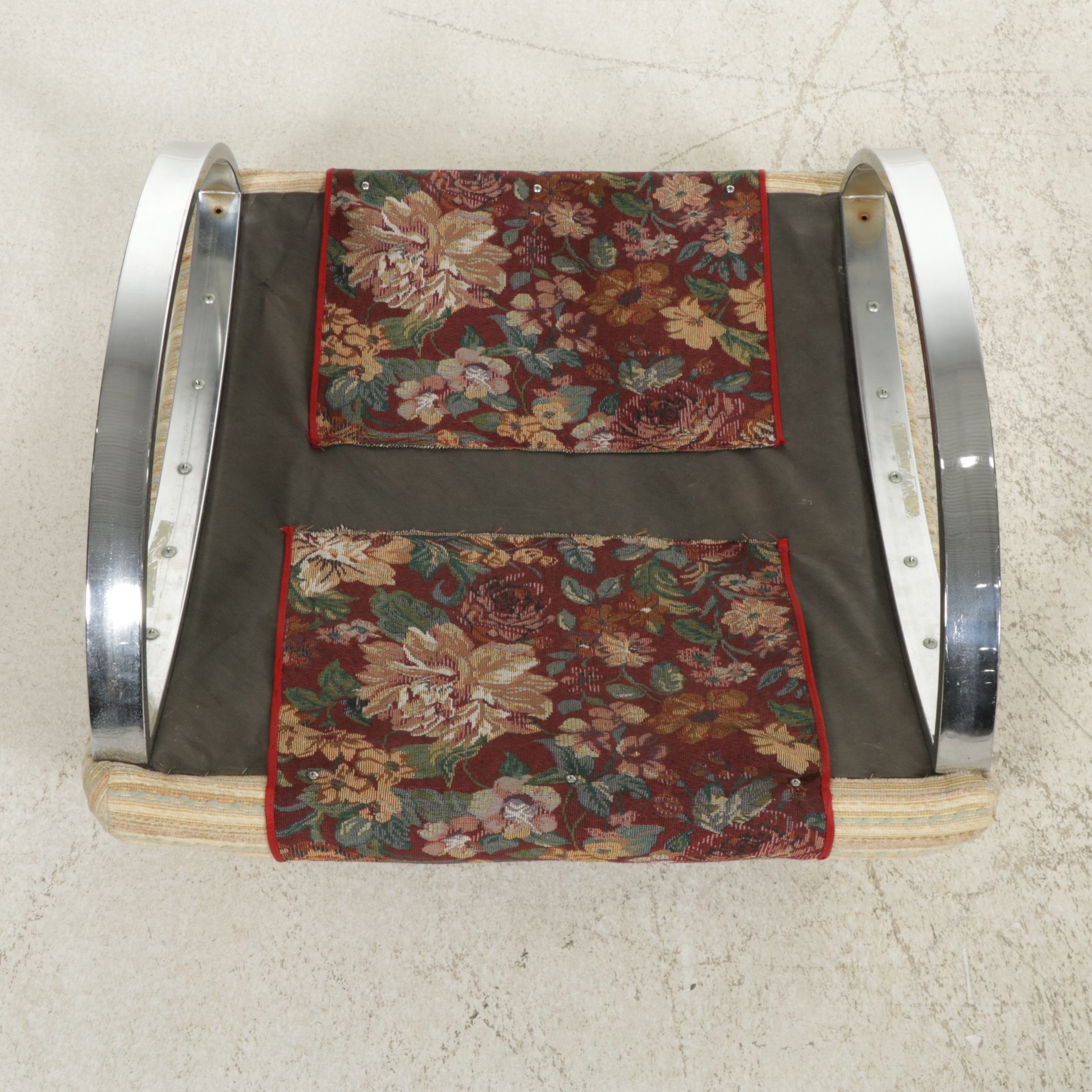 Renato Zevi for Selig "Ellipse" Rocker and Footstool, Late 20th Century