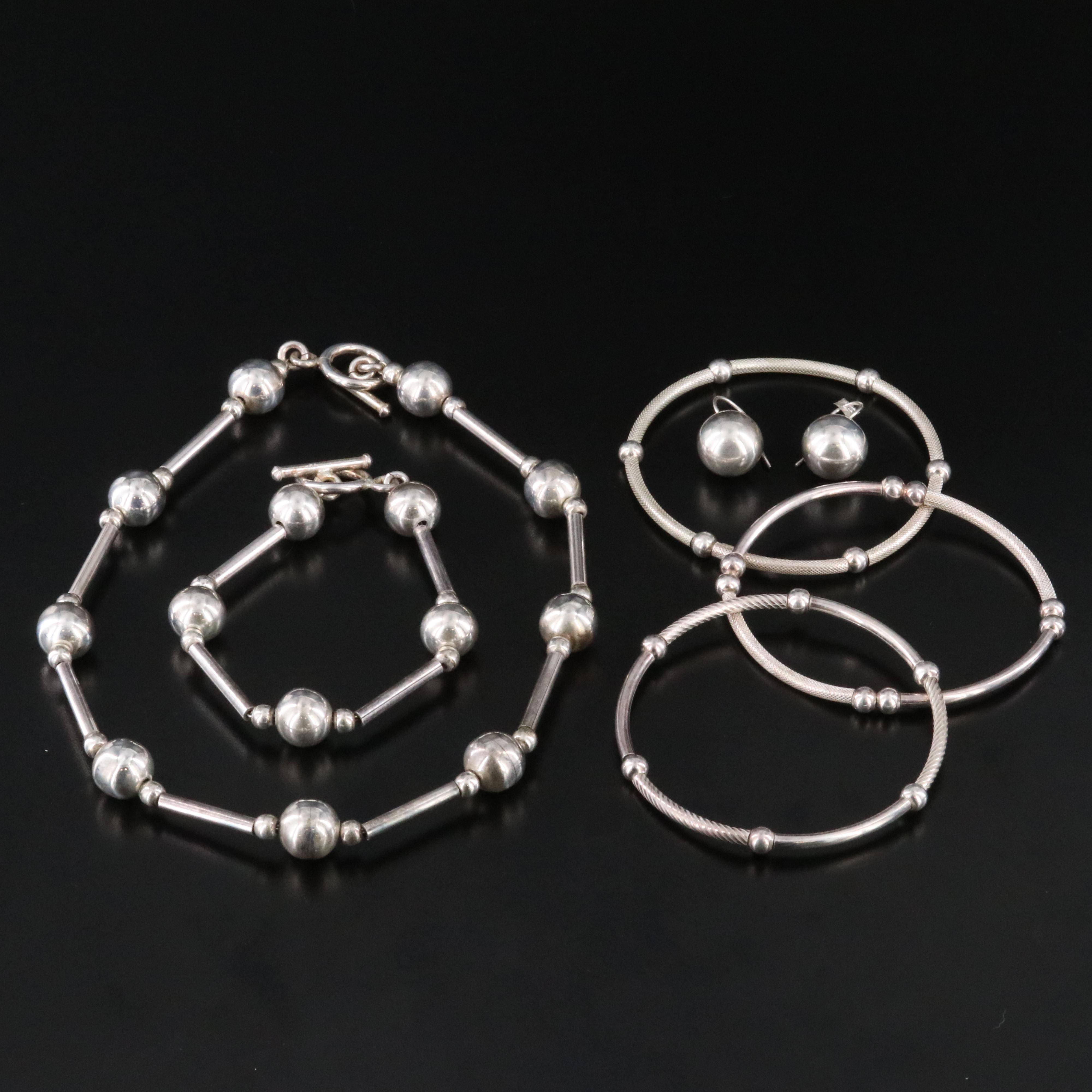 Collection of Sterling Bead Jewelry