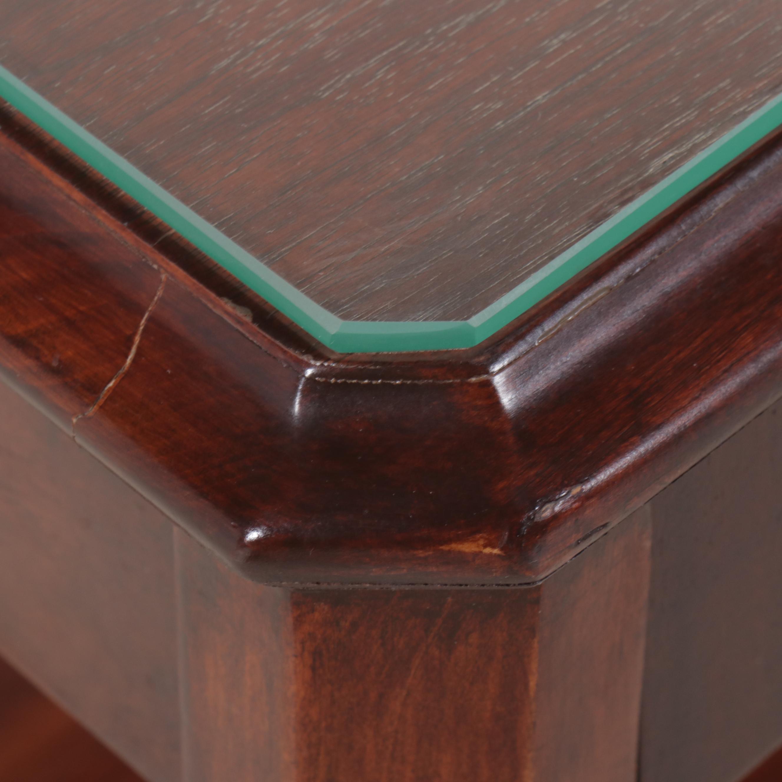 Sheraton Style Single-Drawer Walnut Nightstand