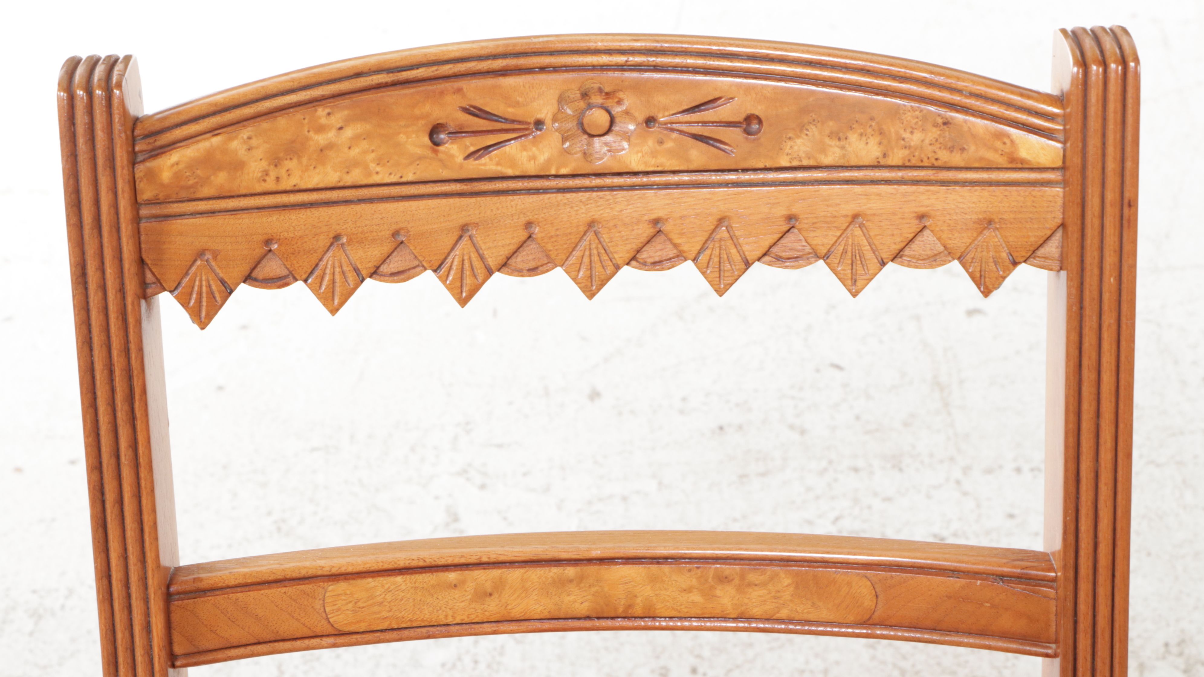 Pair of Eastlake Walnut Side Chairs with Floral Needlepoint Seats