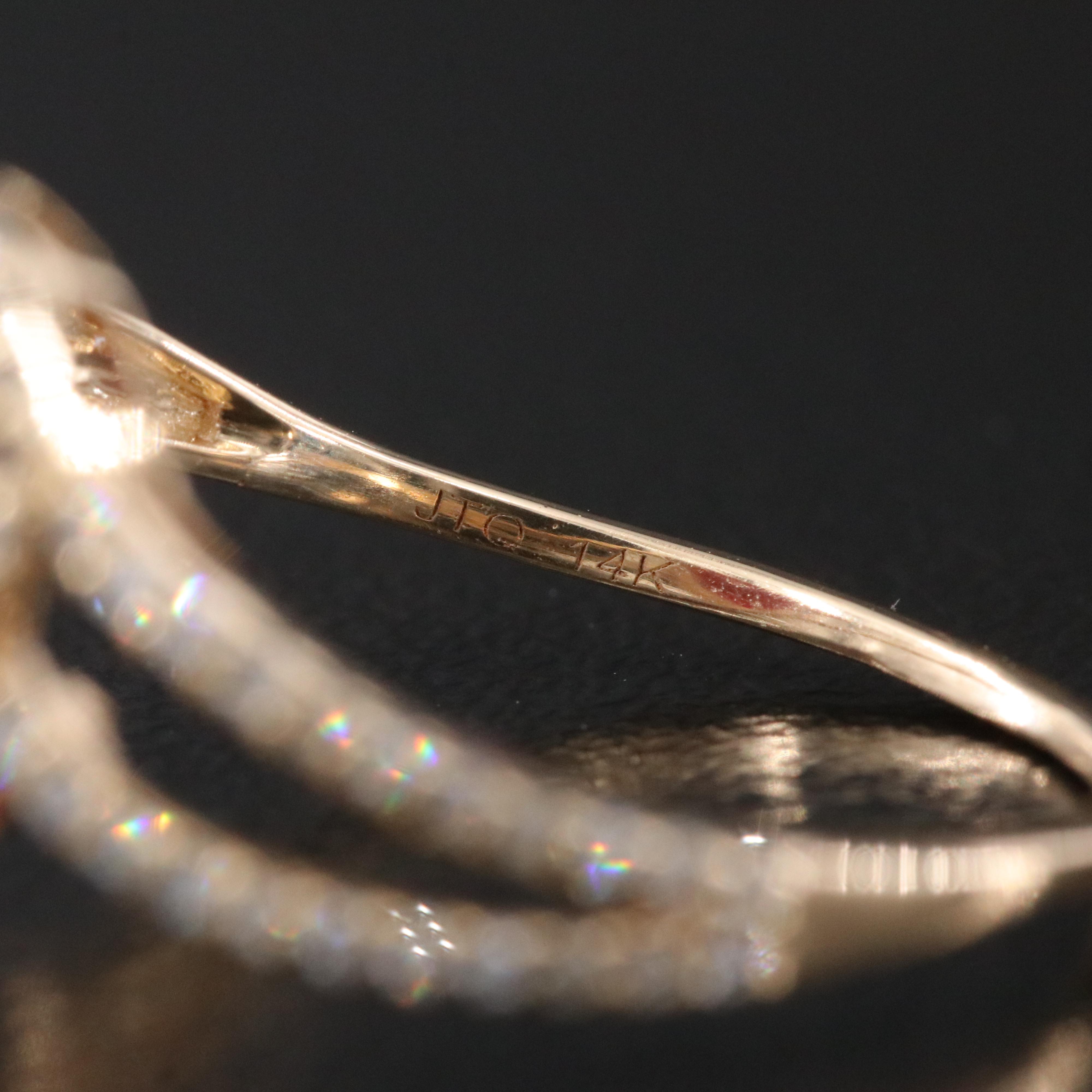 14K Filled Corundum and Diamond Ring with IGI Jewelry Report