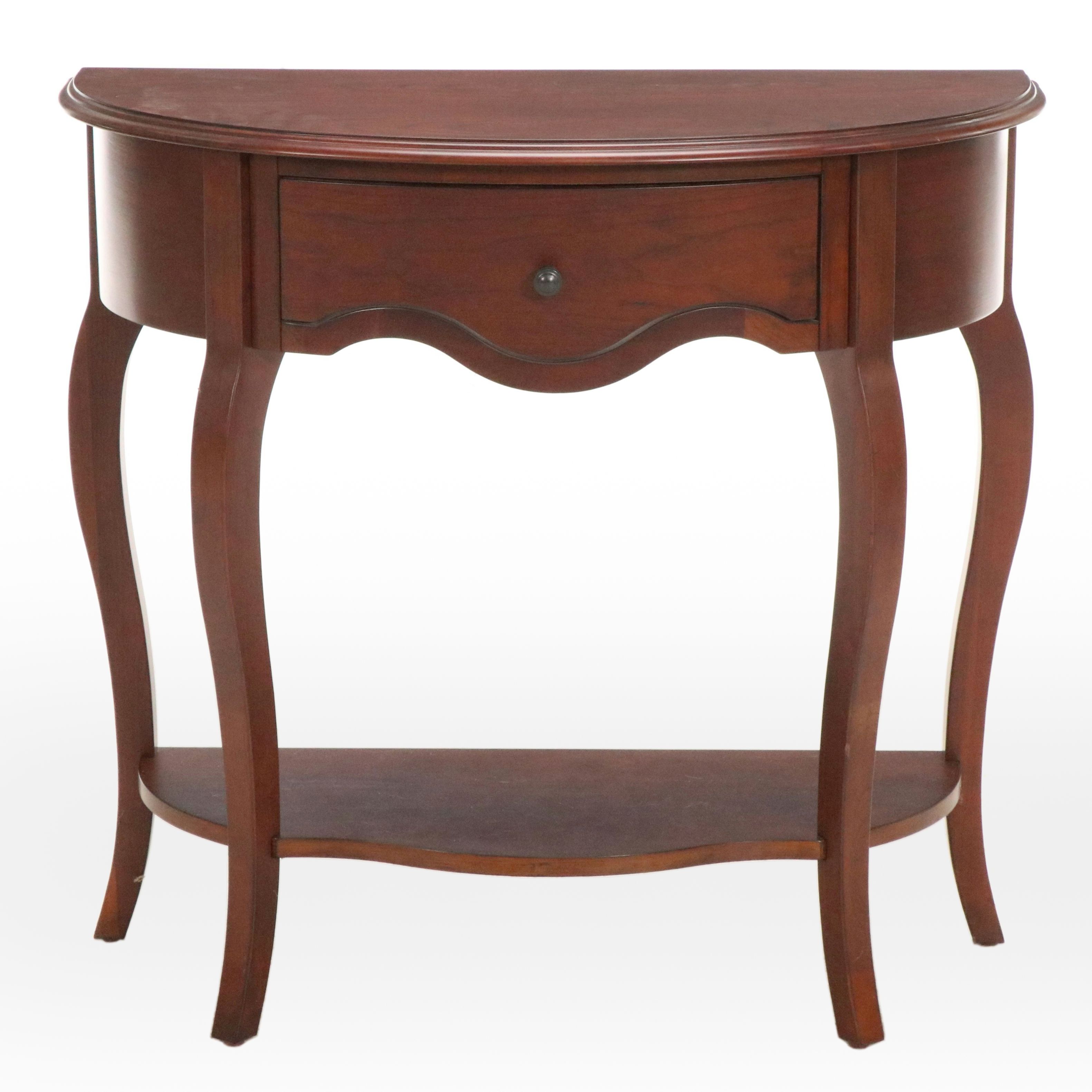 Butler Specialty Company Georgian Style Mahogany Finish Demilune Table