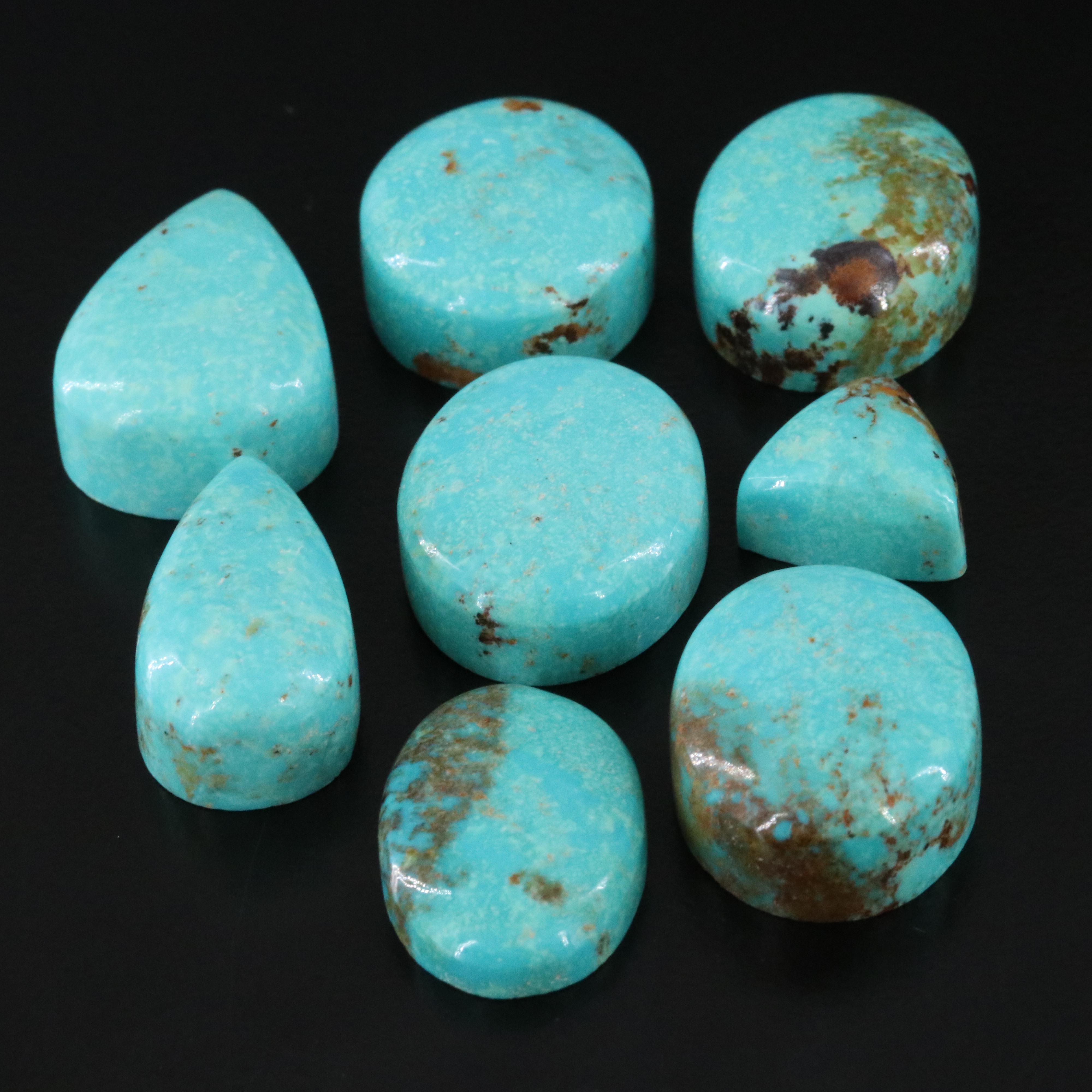 Loose 170.42 CTW Turquoise Cabochons