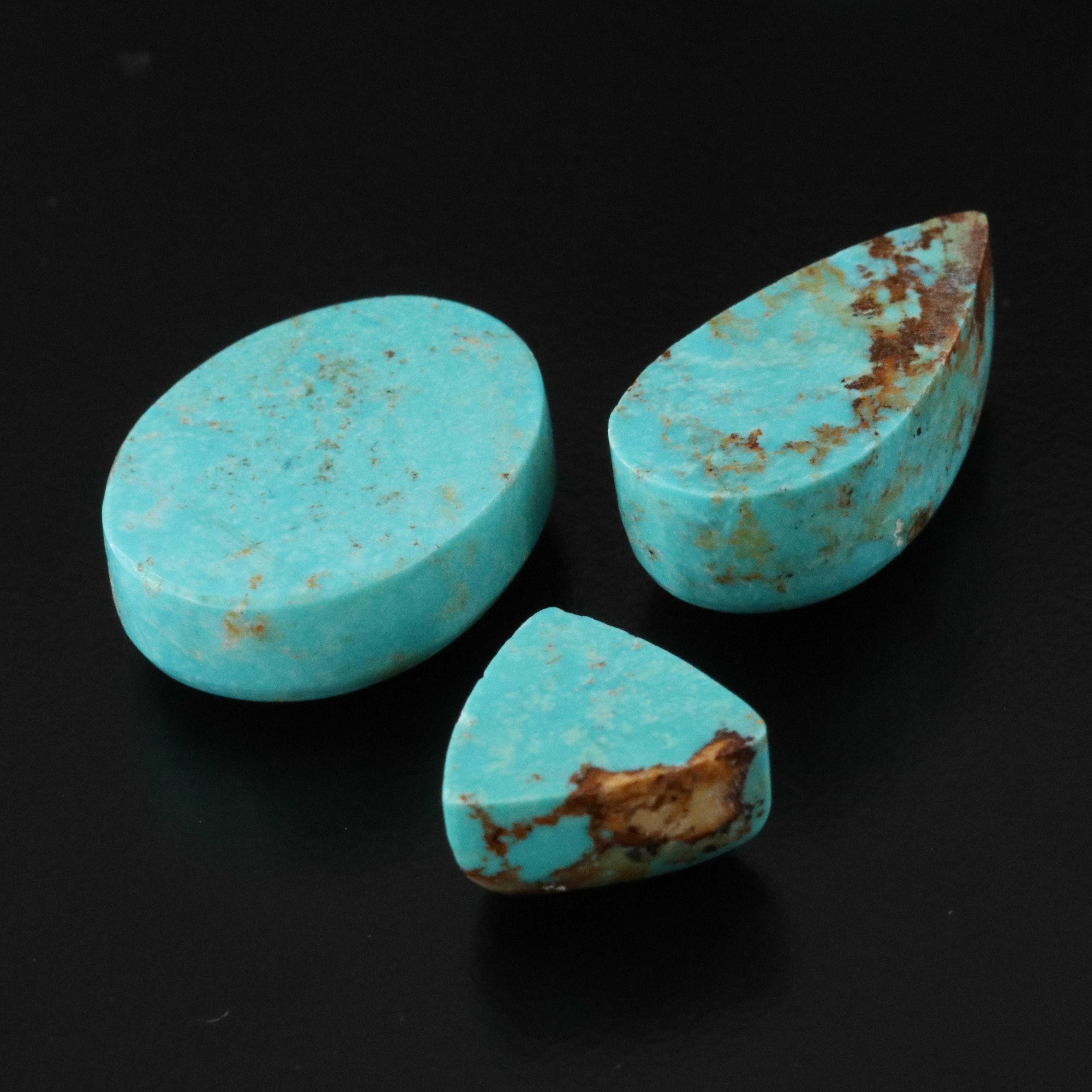 Loose 170.42 CTW Turquoise Cabochons