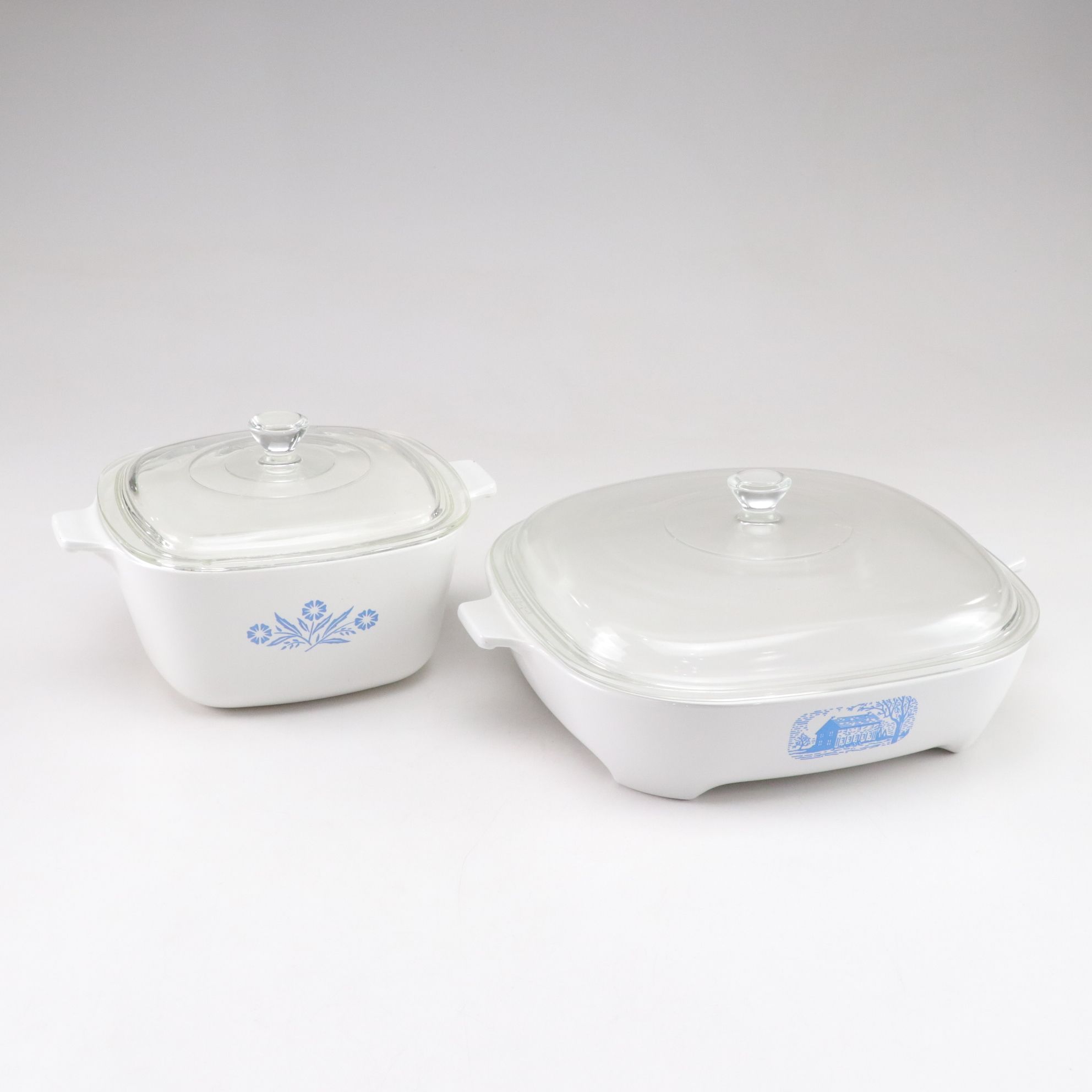 Corning Ware "Blue Cornflower" Casserole Dishes and Bakeware