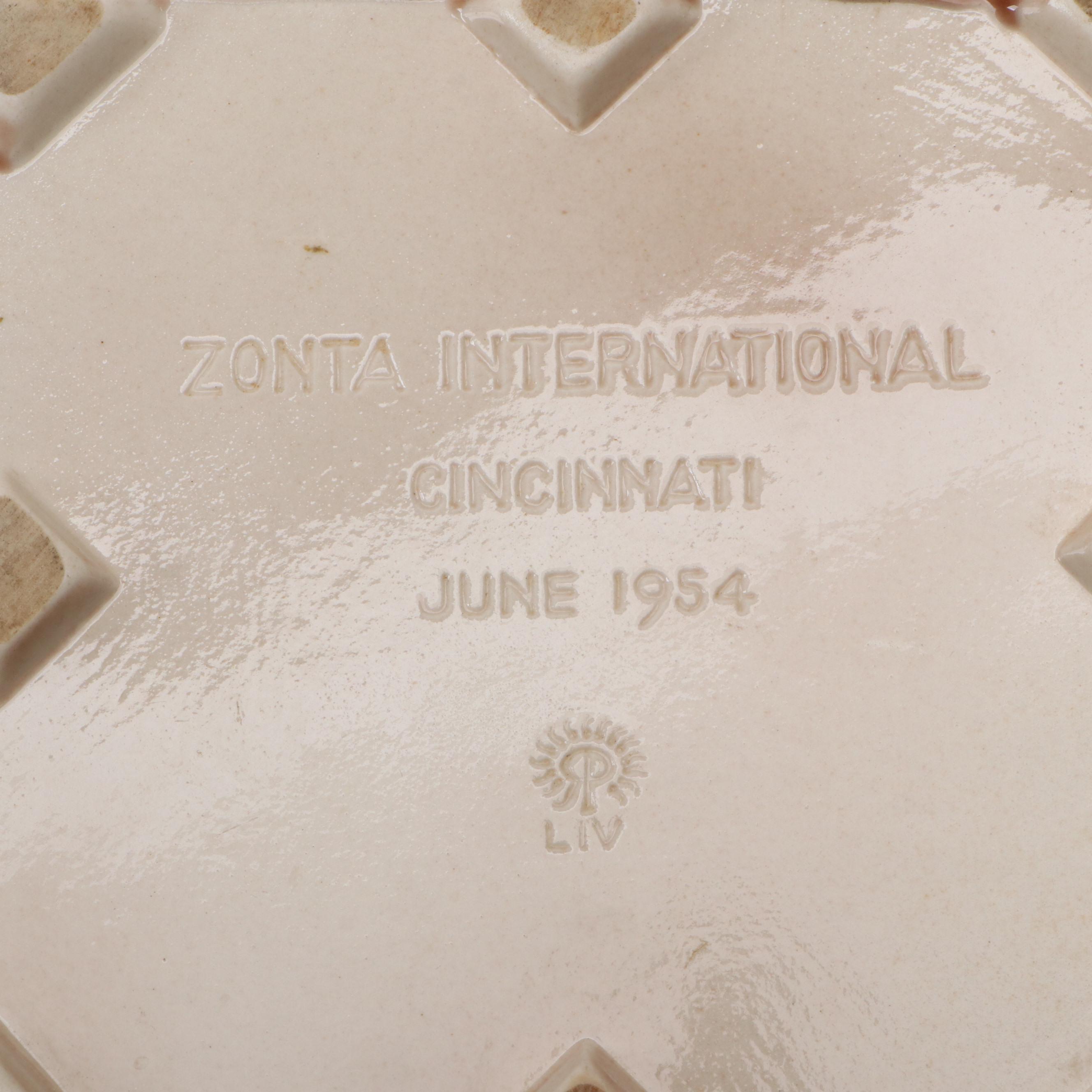 Rookwood Pottery Trivet and Joyce Kaufman Findlay Market Glass Mosaic Plaque