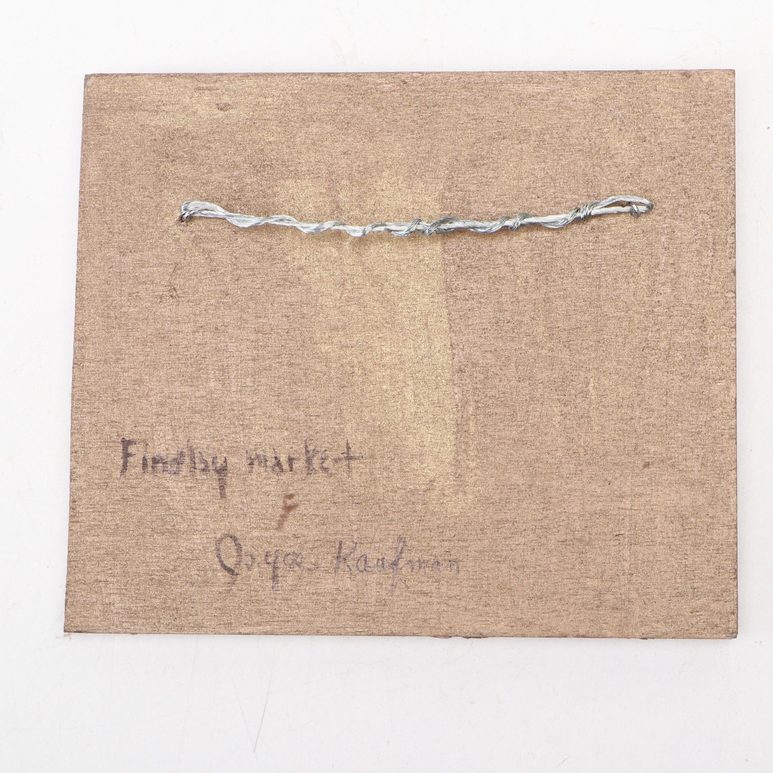 Rookwood Pottery Trivet and Joyce Kaufman Findlay Market Glass Mosaic Plaque