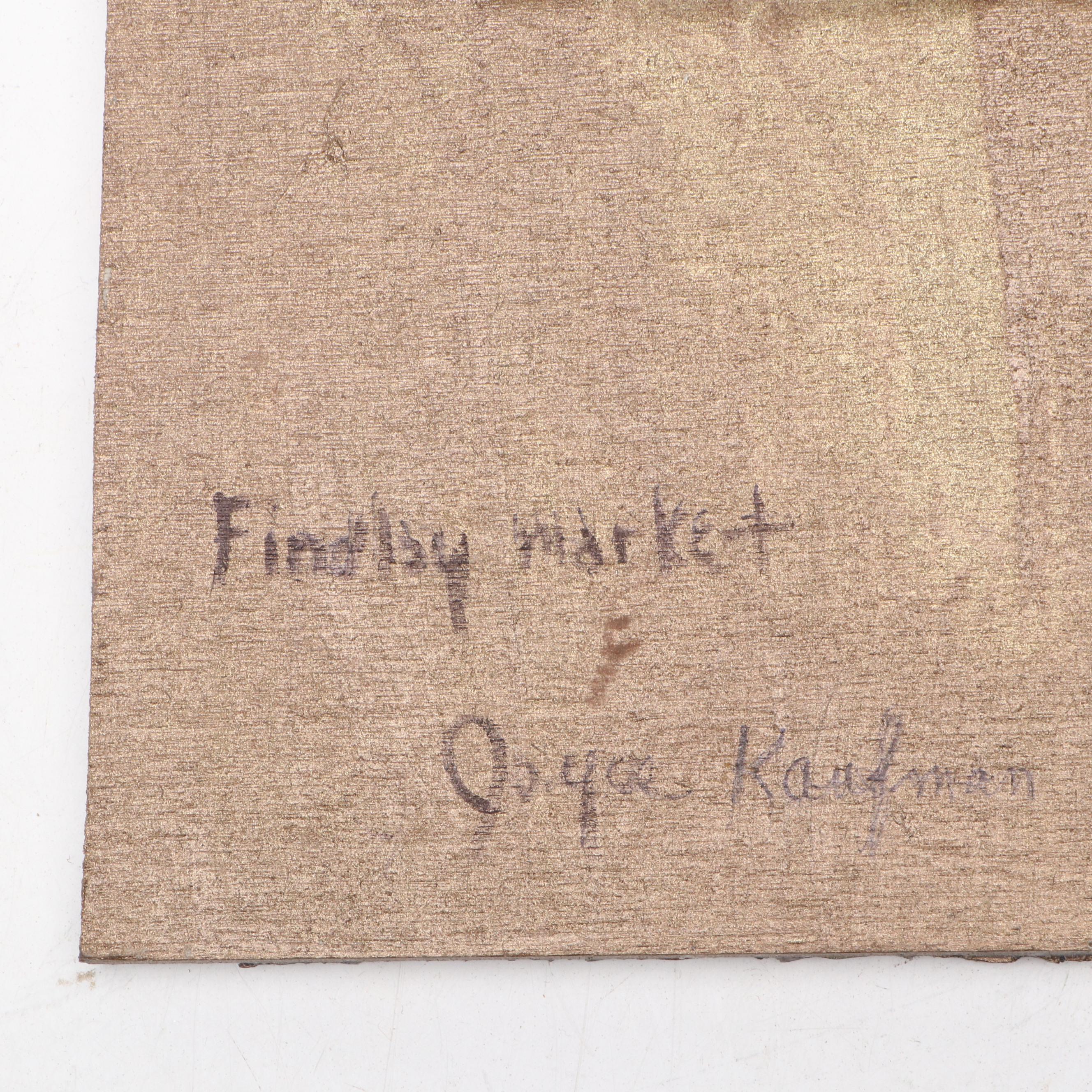 Rookwood Pottery Trivet and Joyce Kaufman Findlay Market Glass Mosaic Plaque