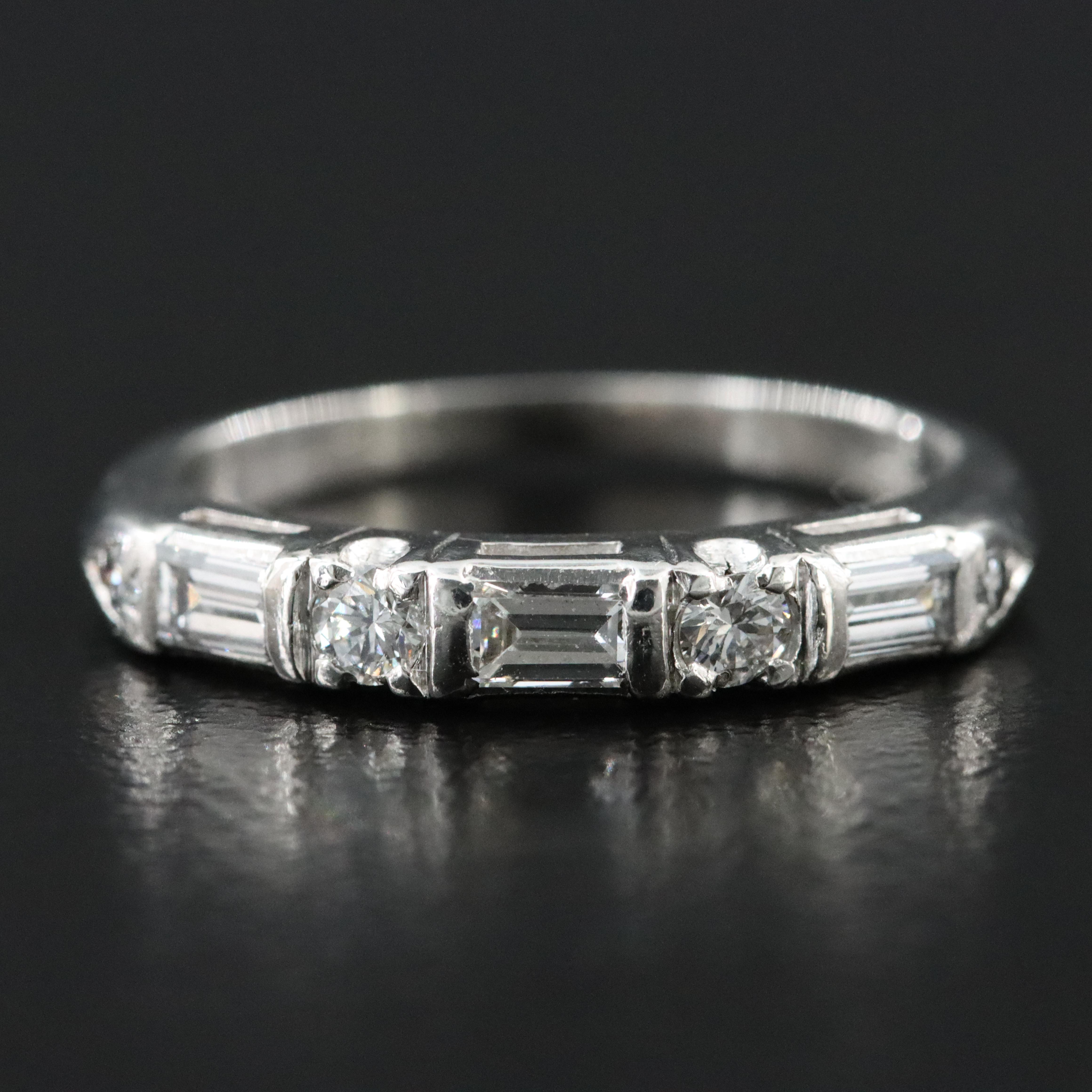 Platinum 0.46 CTW Diamond Ring
