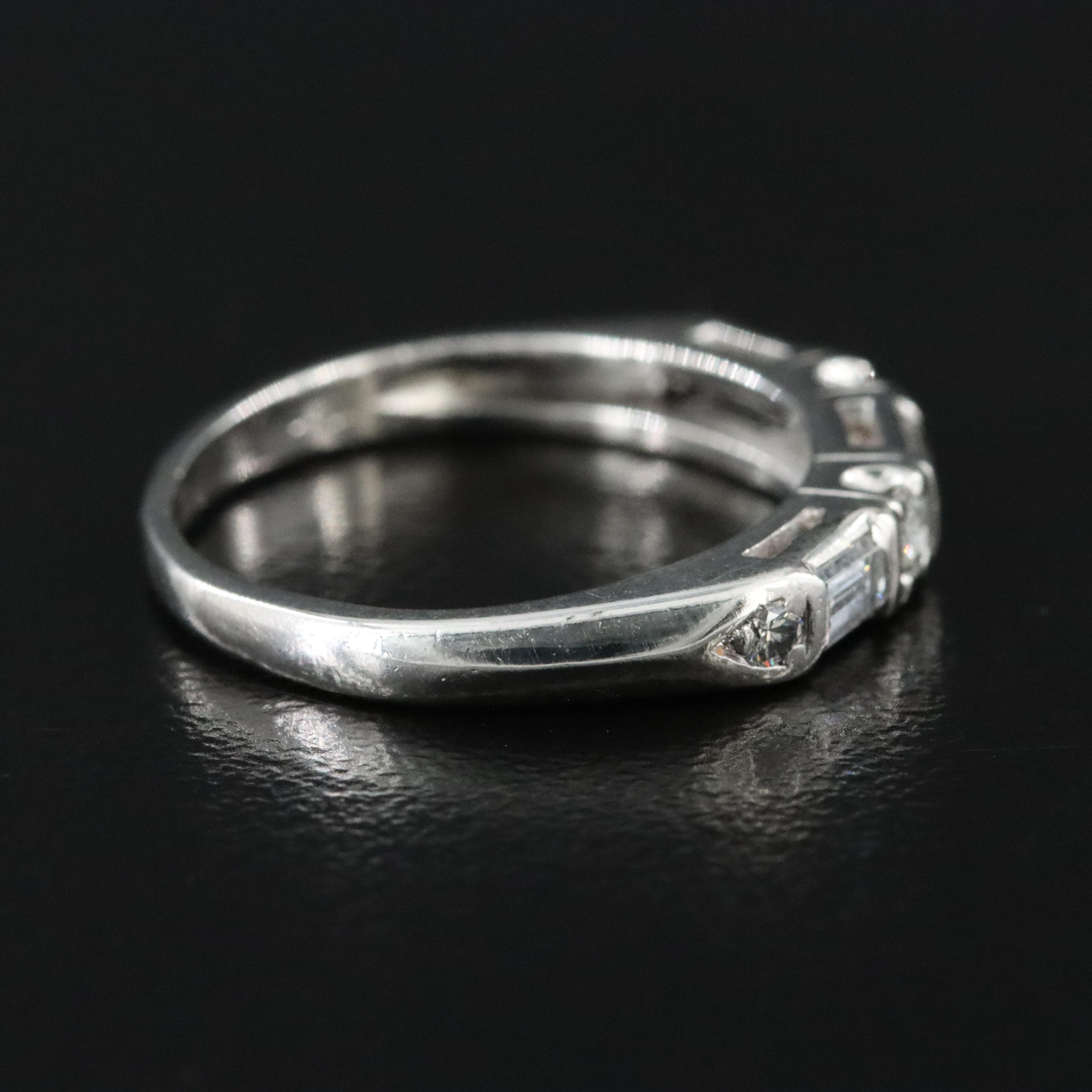 Platinum 0.46 CTW Diamond Ring