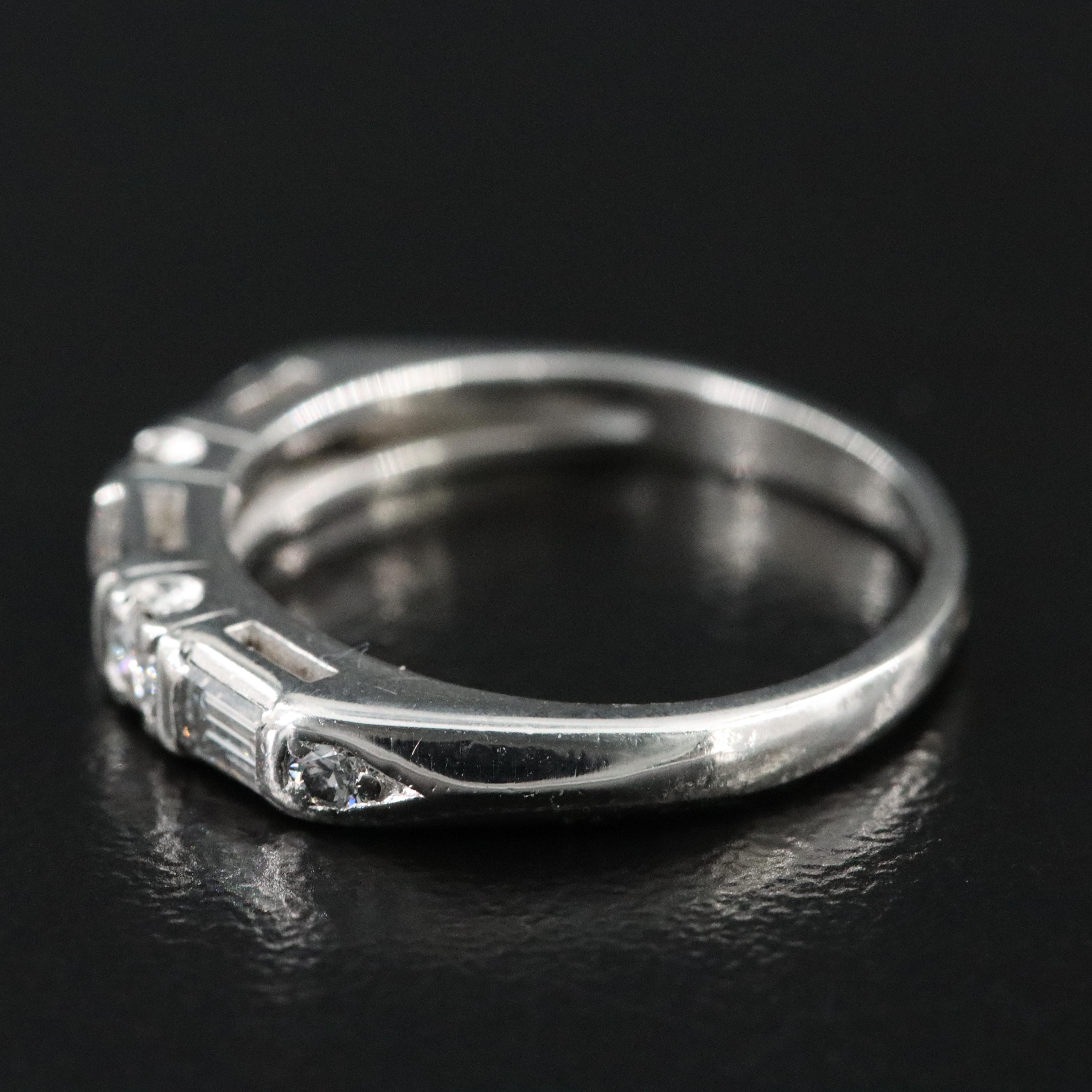 Platinum 0.46 CTW Diamond Ring