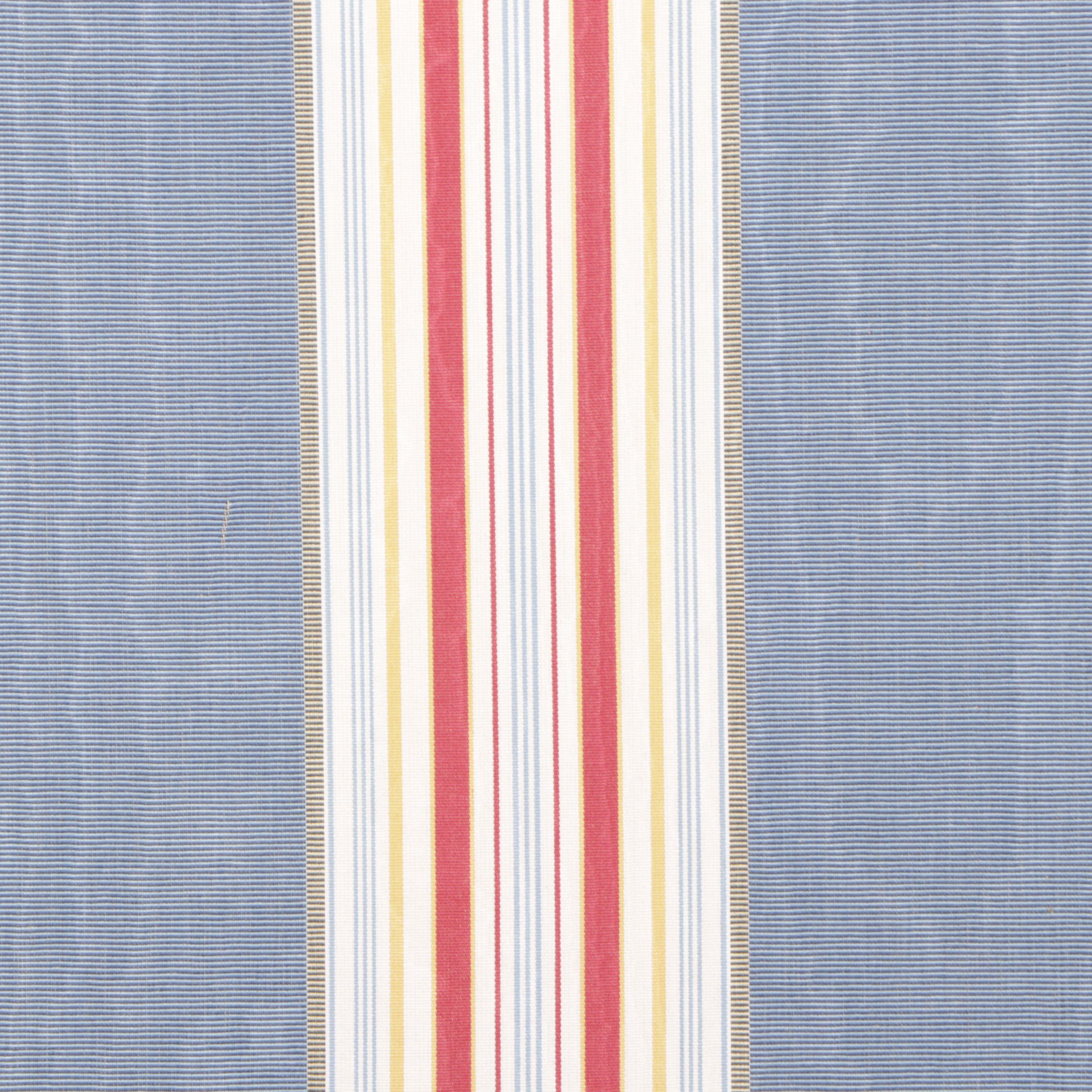 Stickley Chippendale Style Striped Wingback Armchair